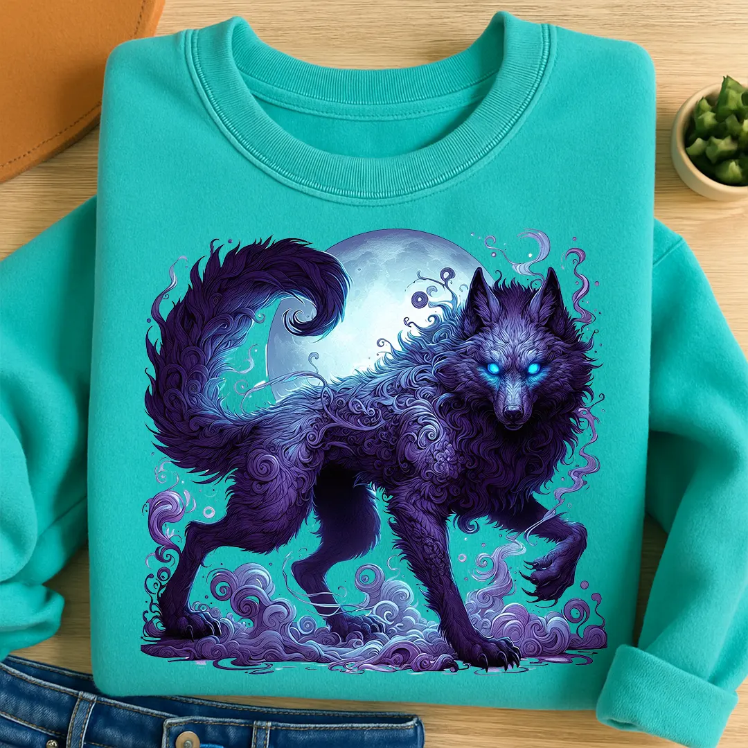 Bügelbild Nachtschimmer Werwolf