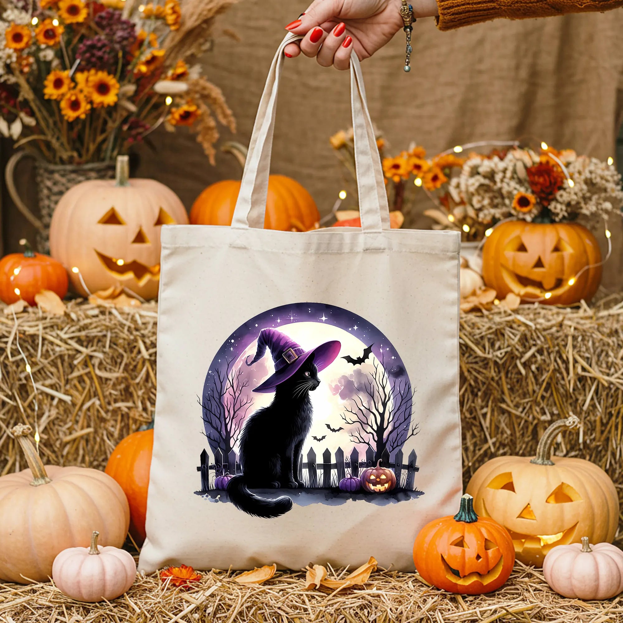 Bügelbild Nachtwächter Katze