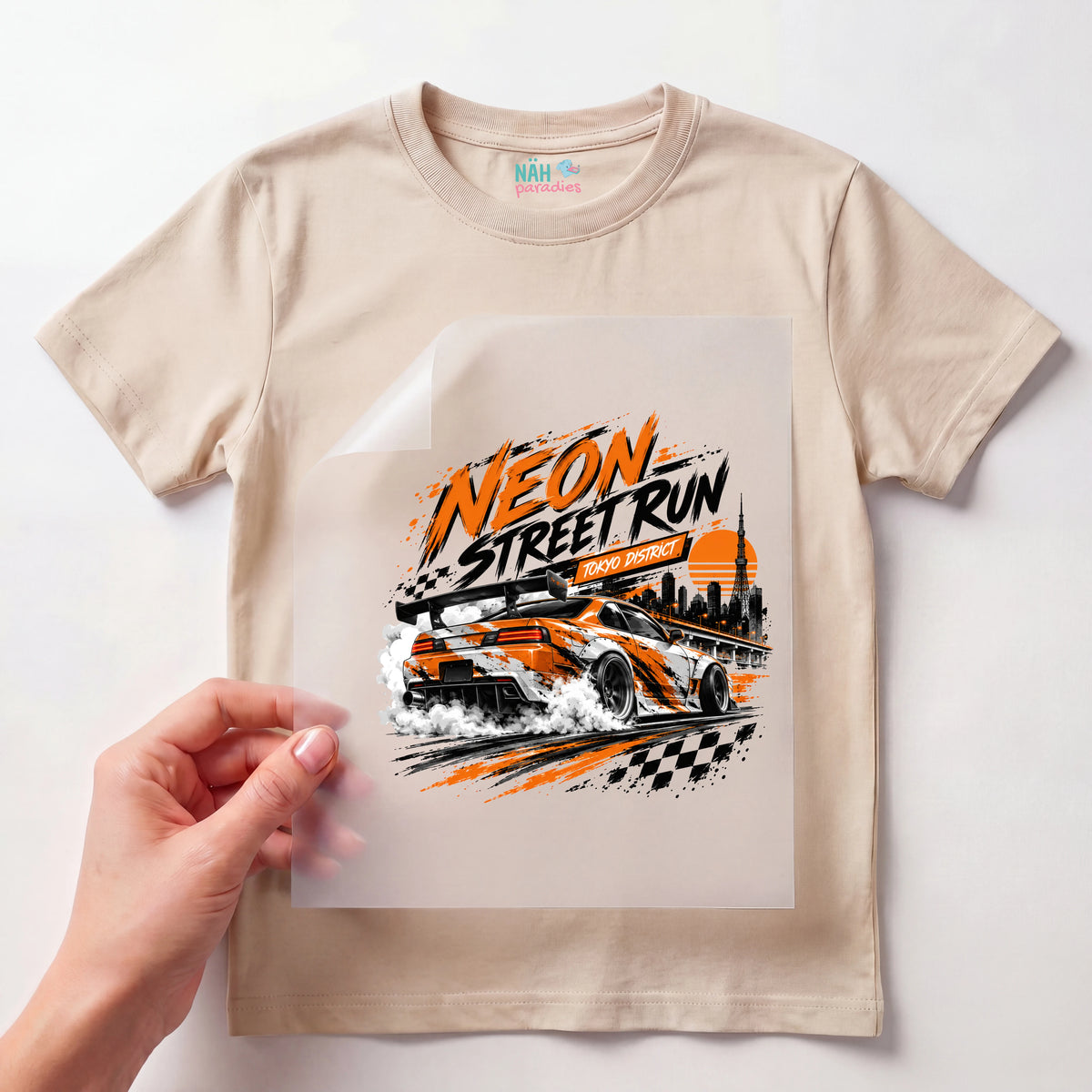 Bügelbild Neon Street Run