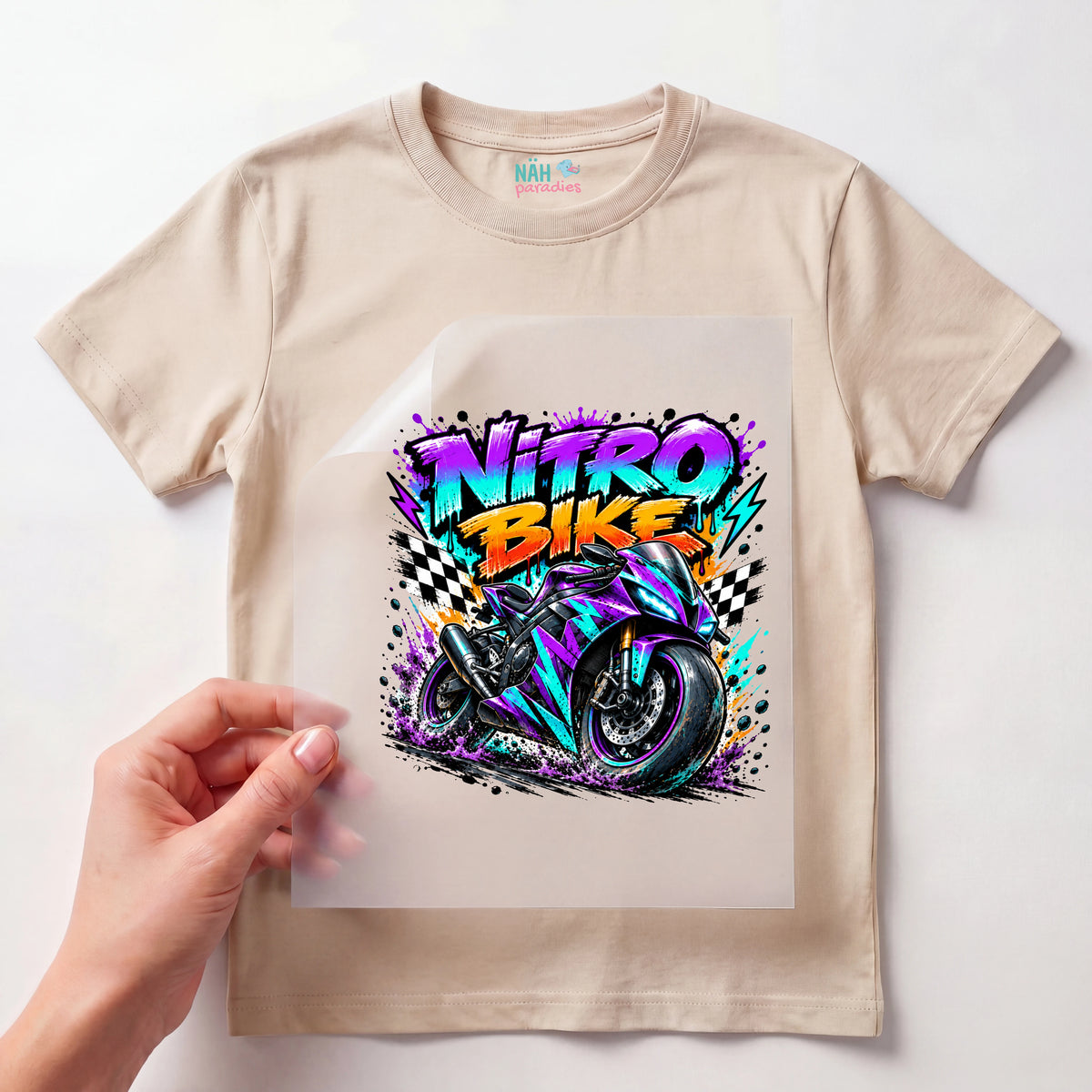 Bügelbild Nitro Bike