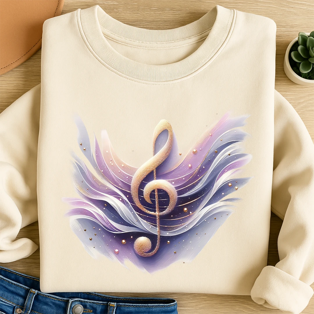 Bügelbild Notenschlüssel der Harmonie