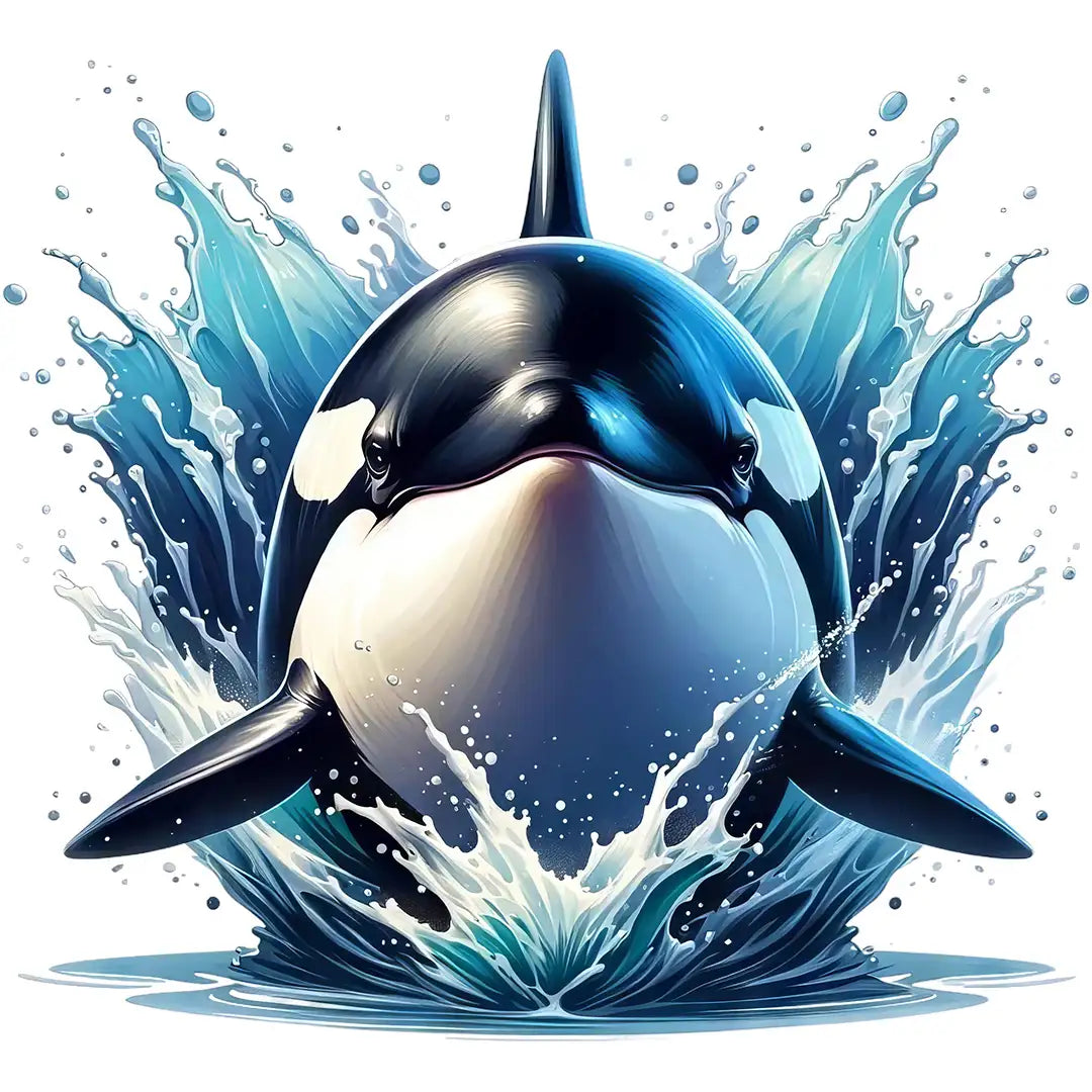 Bügelbild Orca Nalu König der Ozeane - S
