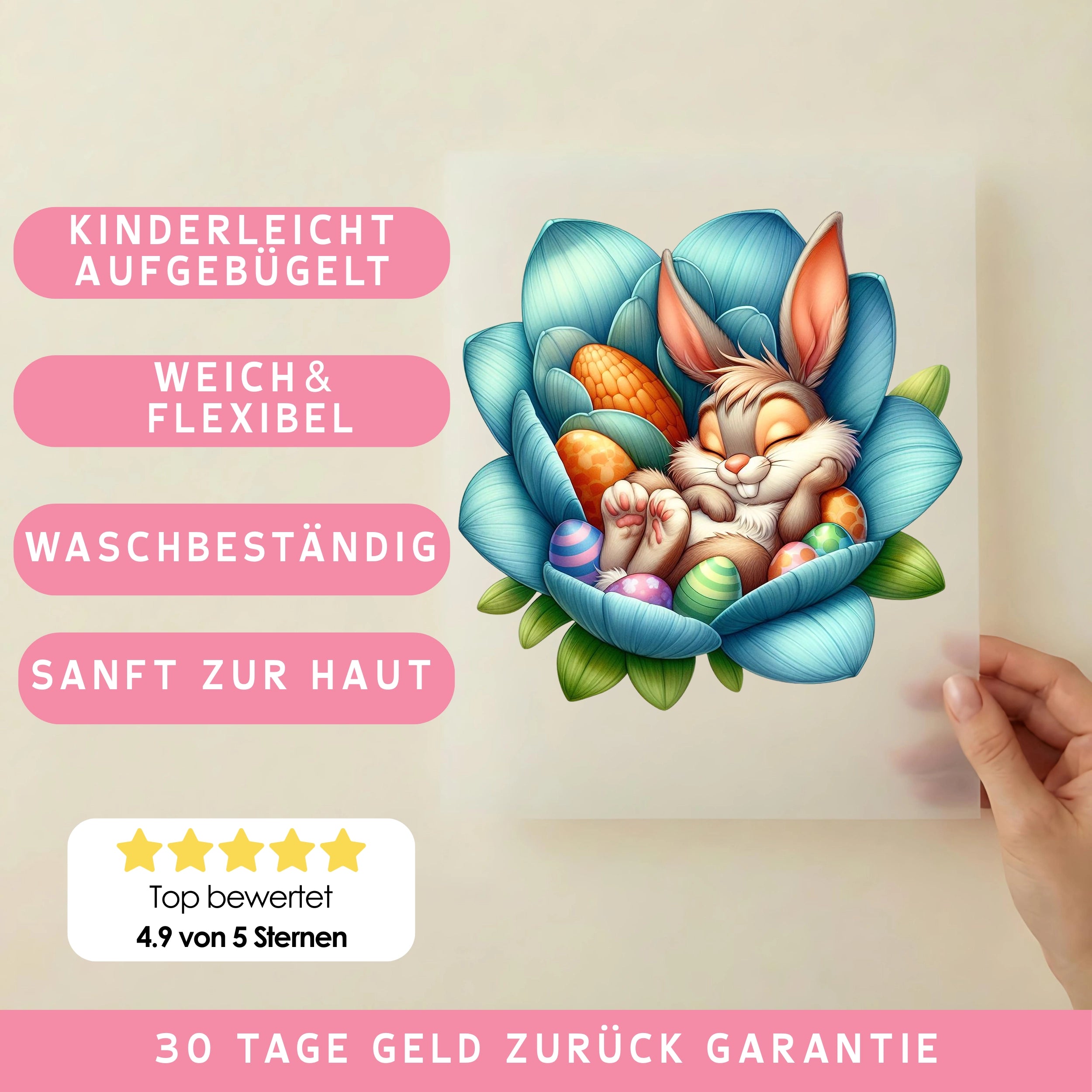 Bügelbild Schlummerhasi