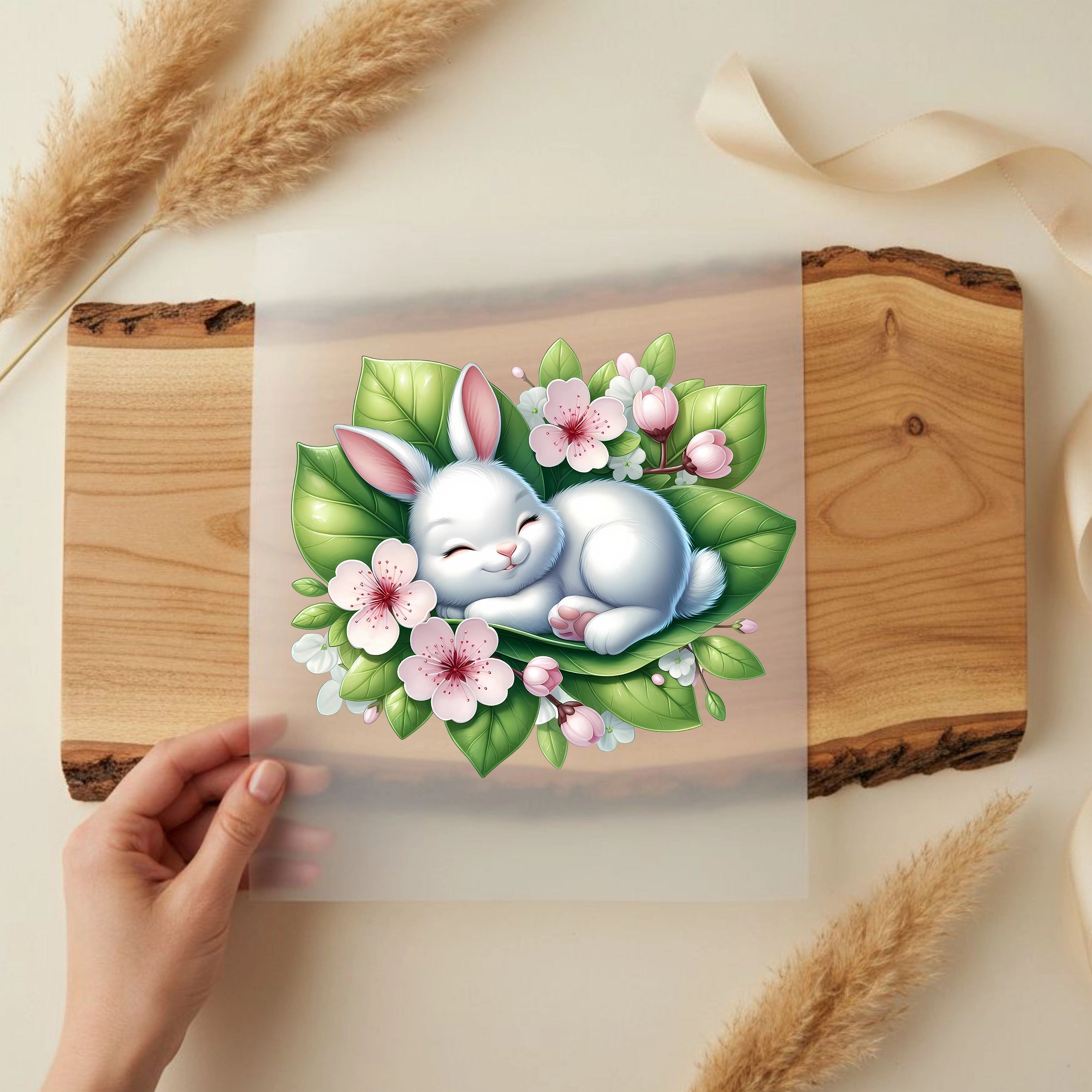 Bügelbild Hase Traumzeit