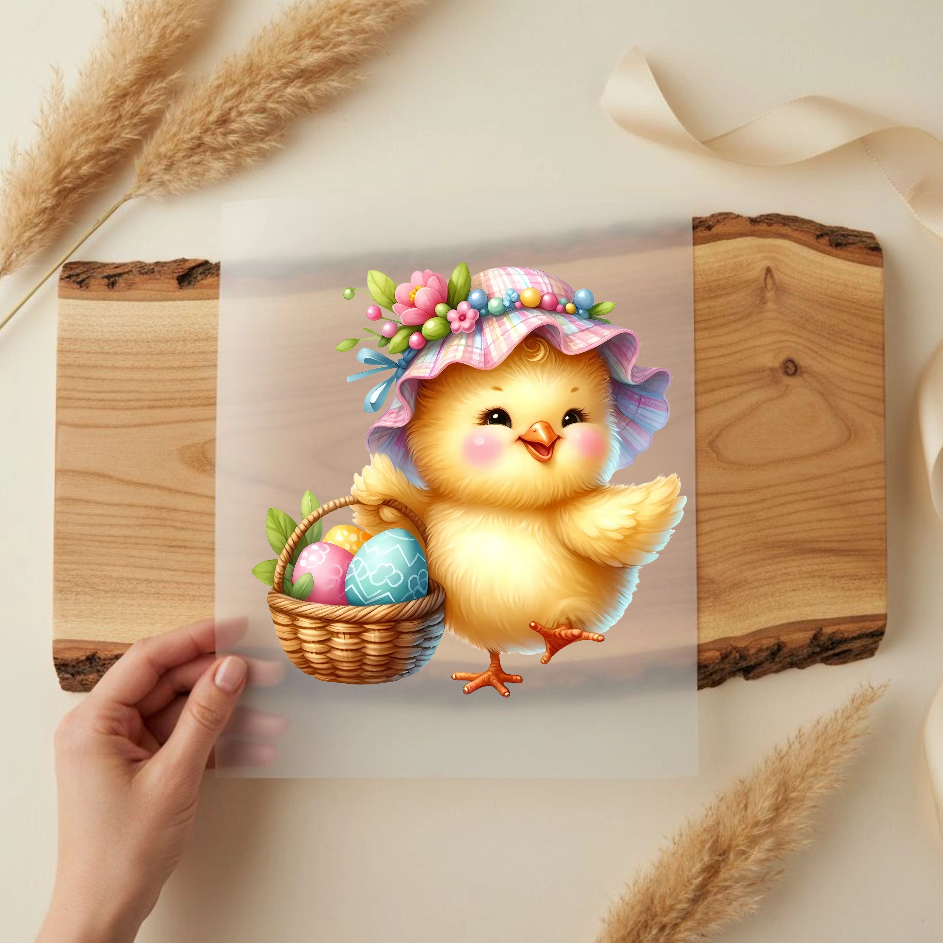 Bügelbild Küken Frühlingsglück Frieda