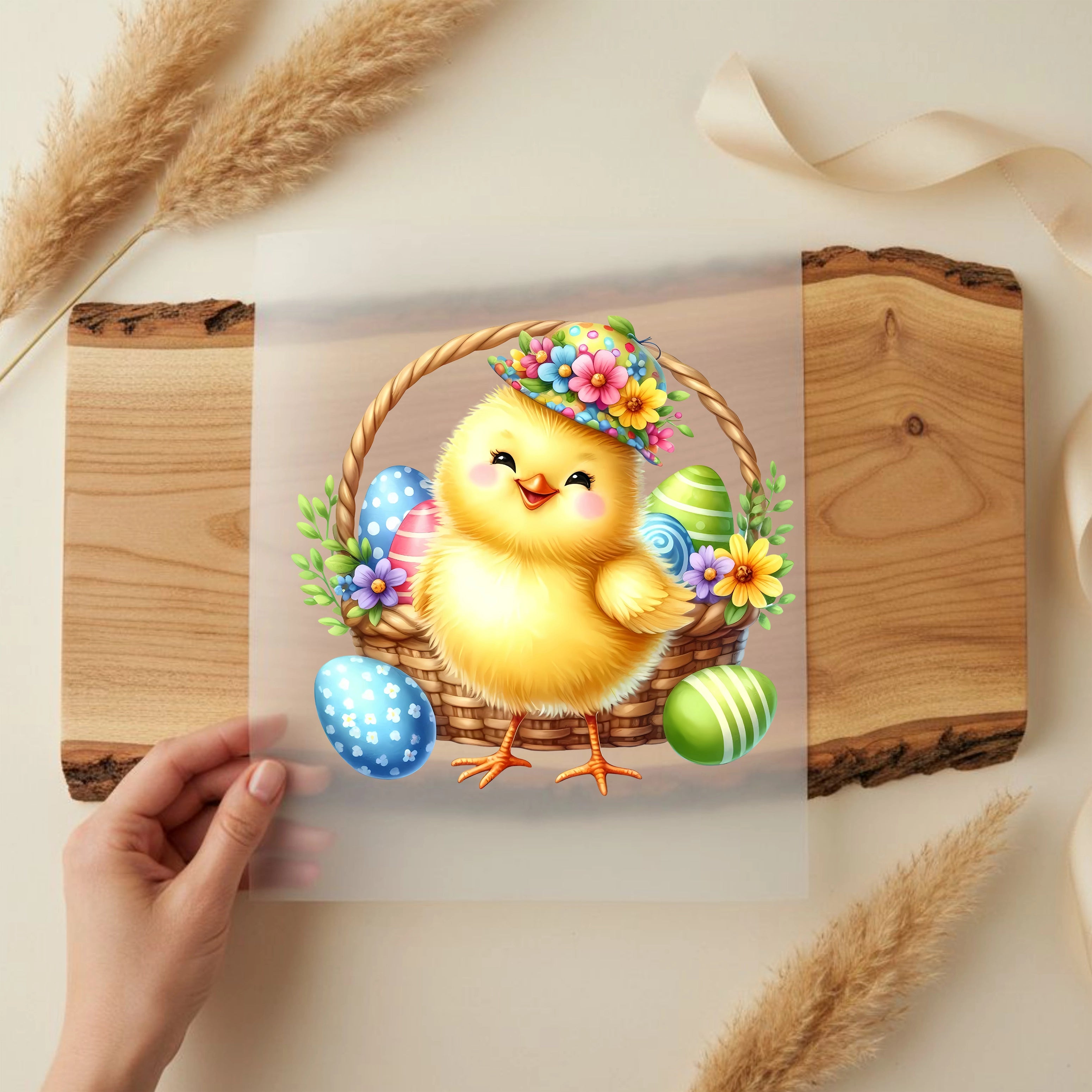 Bügelbild Küken Lächelzauber Ostern