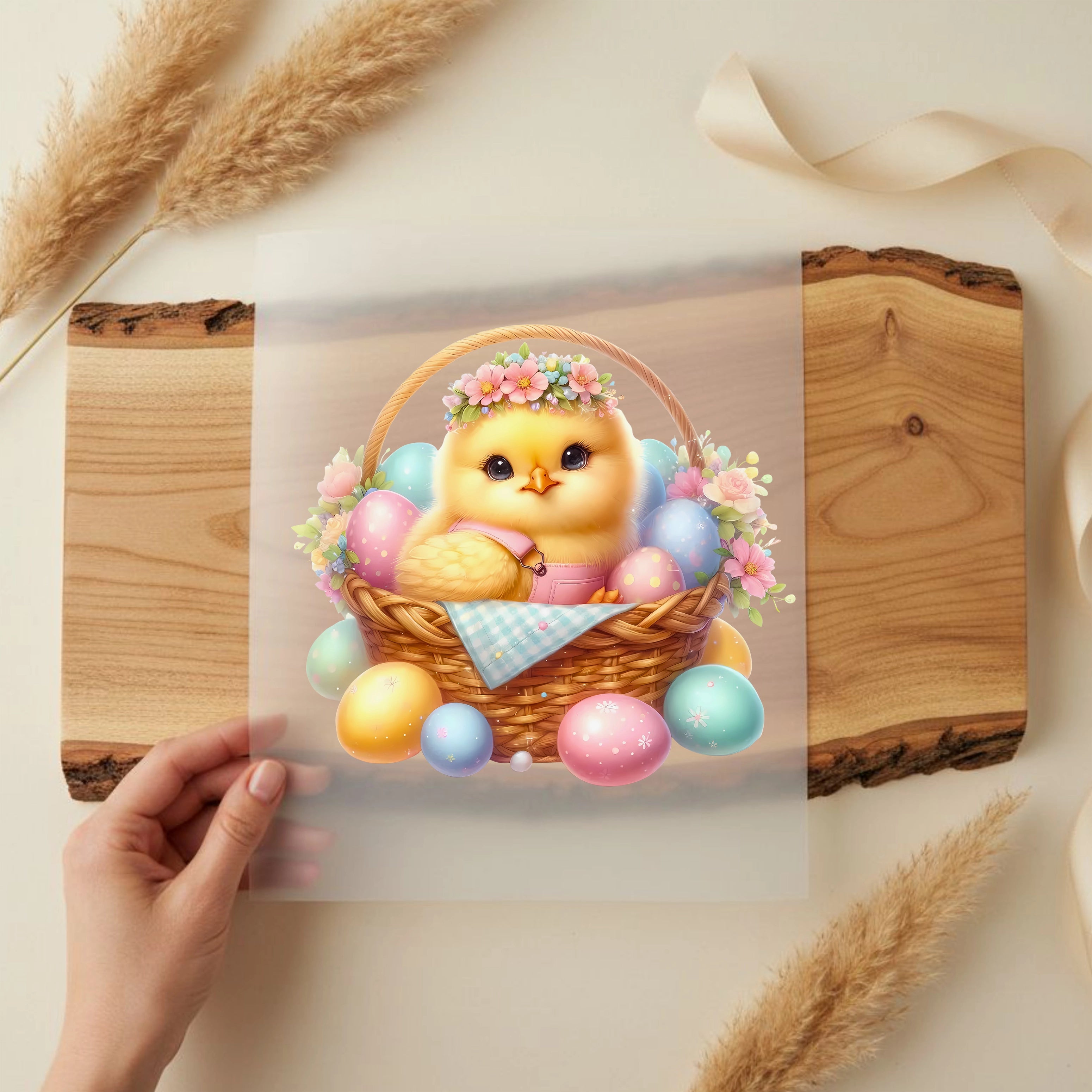 Bügelbild Küken Pastellglanz Nora