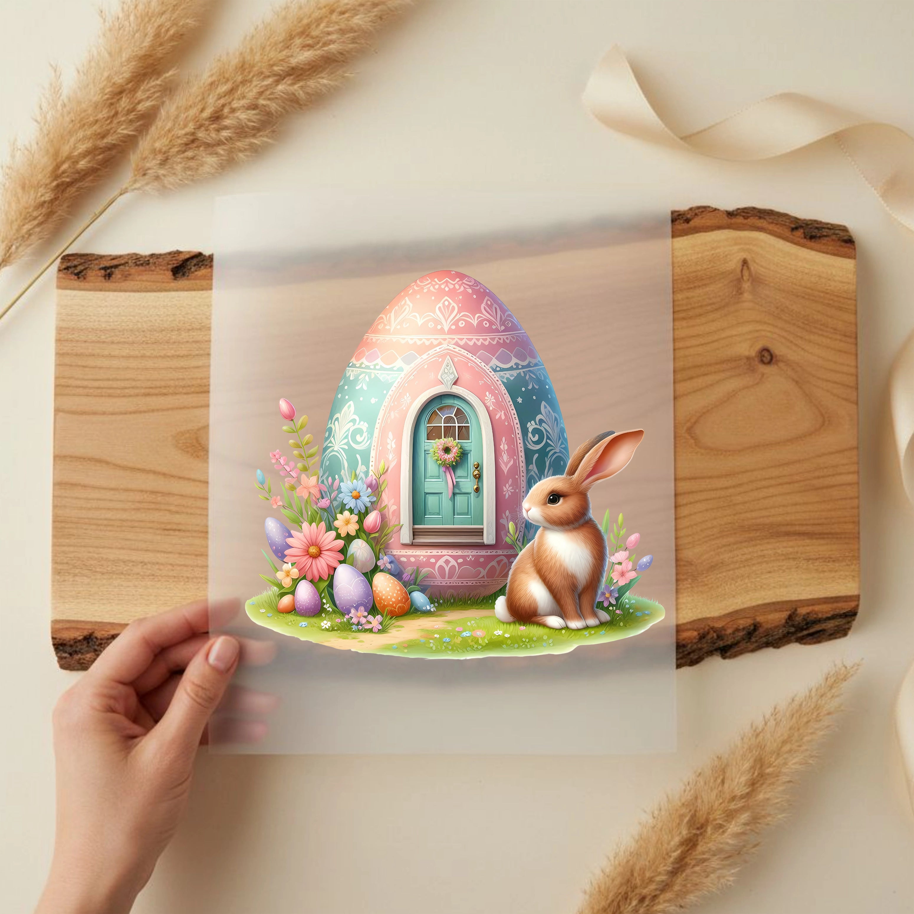 Bügelbild Osterhaus Hoppelheim Nino