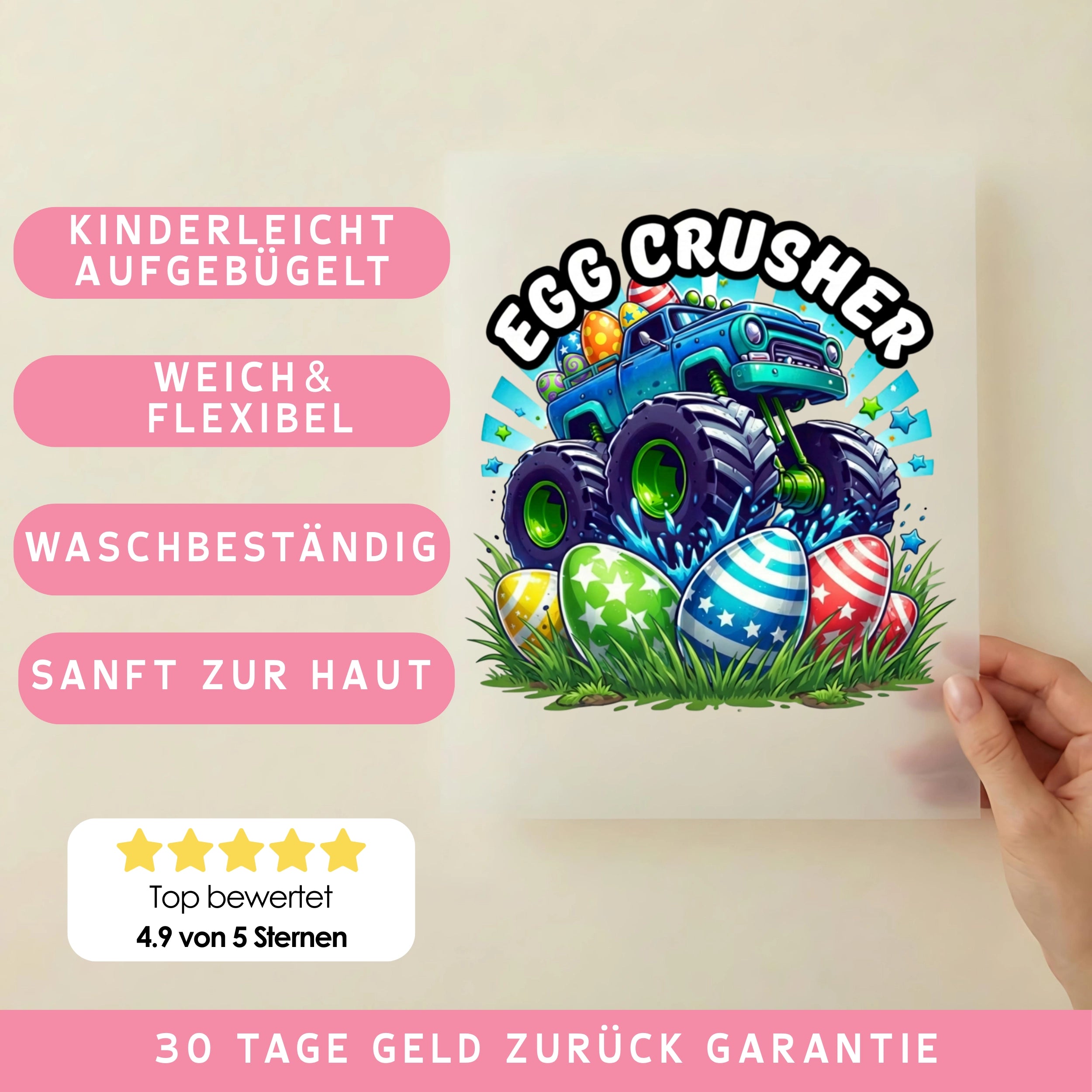 Bügelbild Egg Crusher