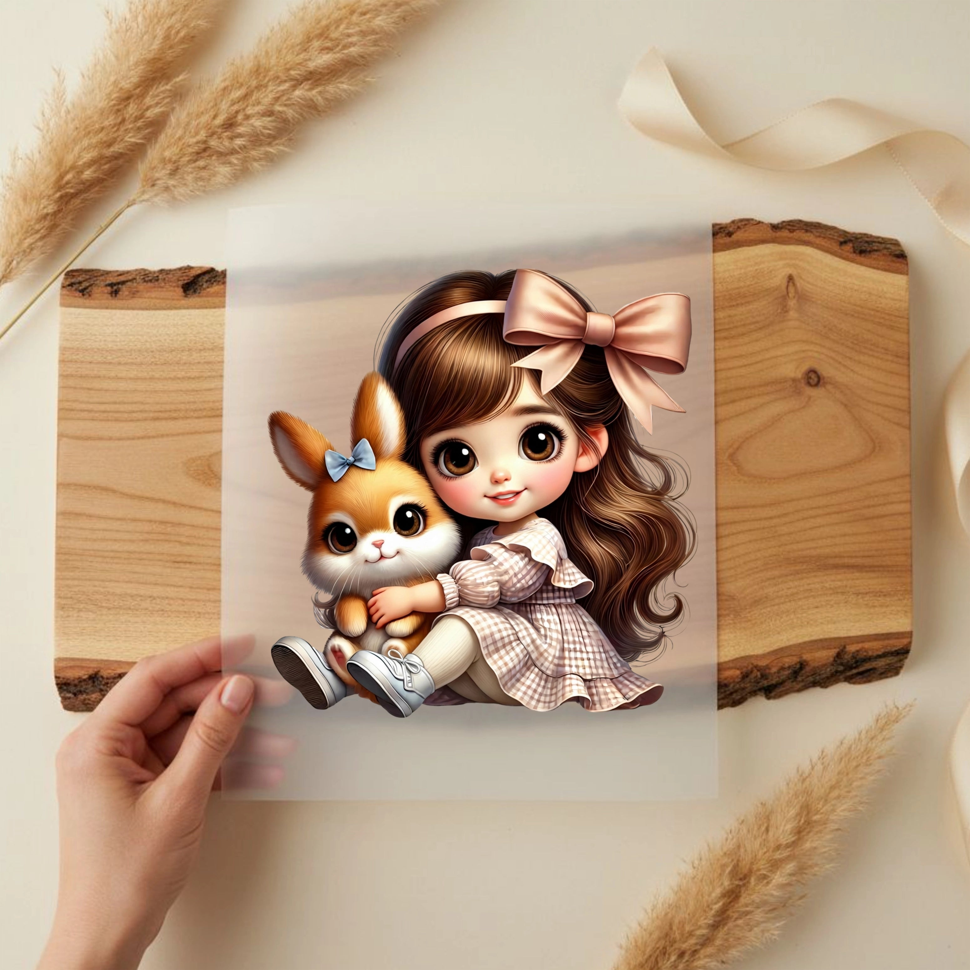 Bügelbild Hase Kuschelfreundin Amalia