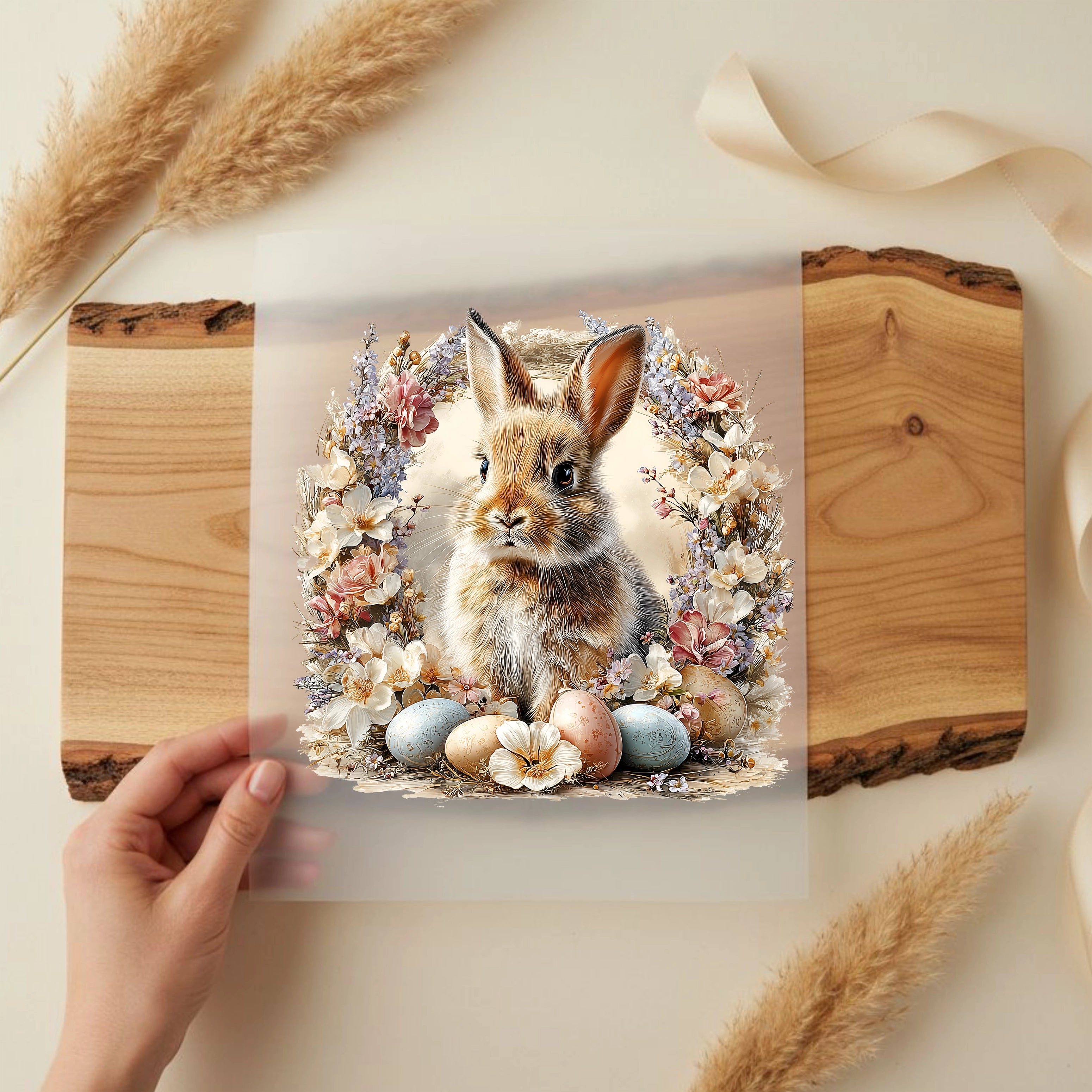 Bügelbild Hase Osterharmonie