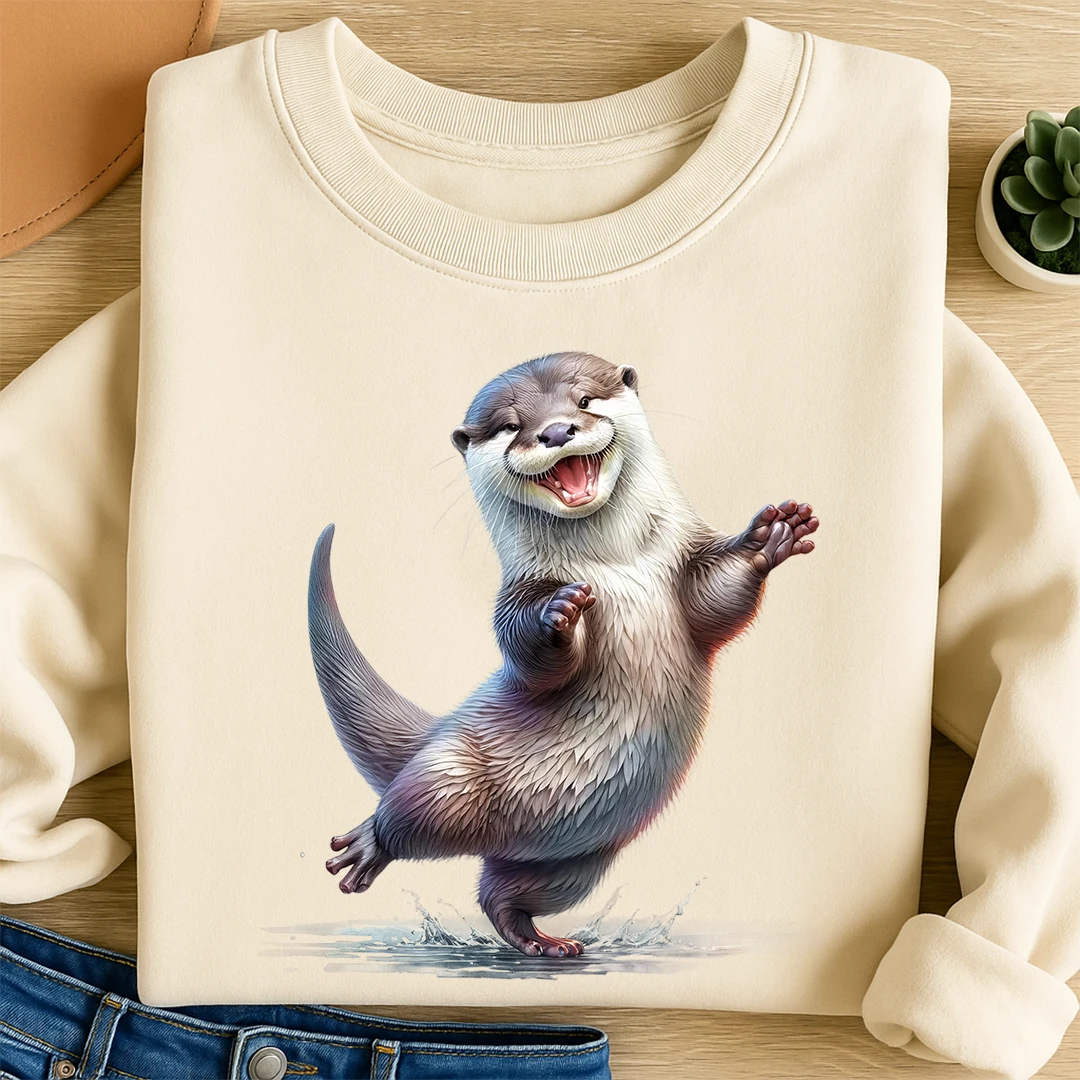 Bügelbild Otter Flippi