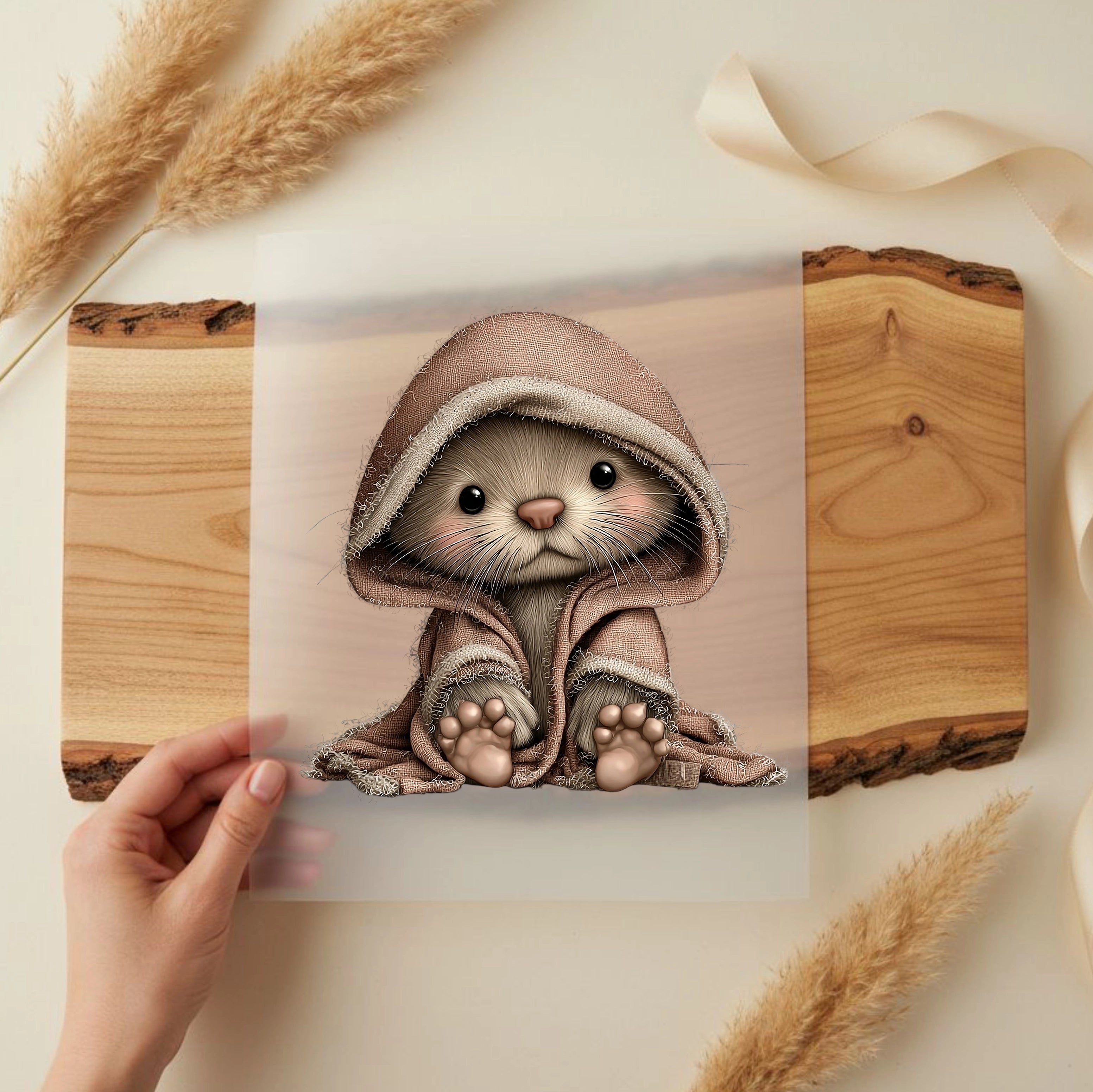 Bügelbild Otter Mila