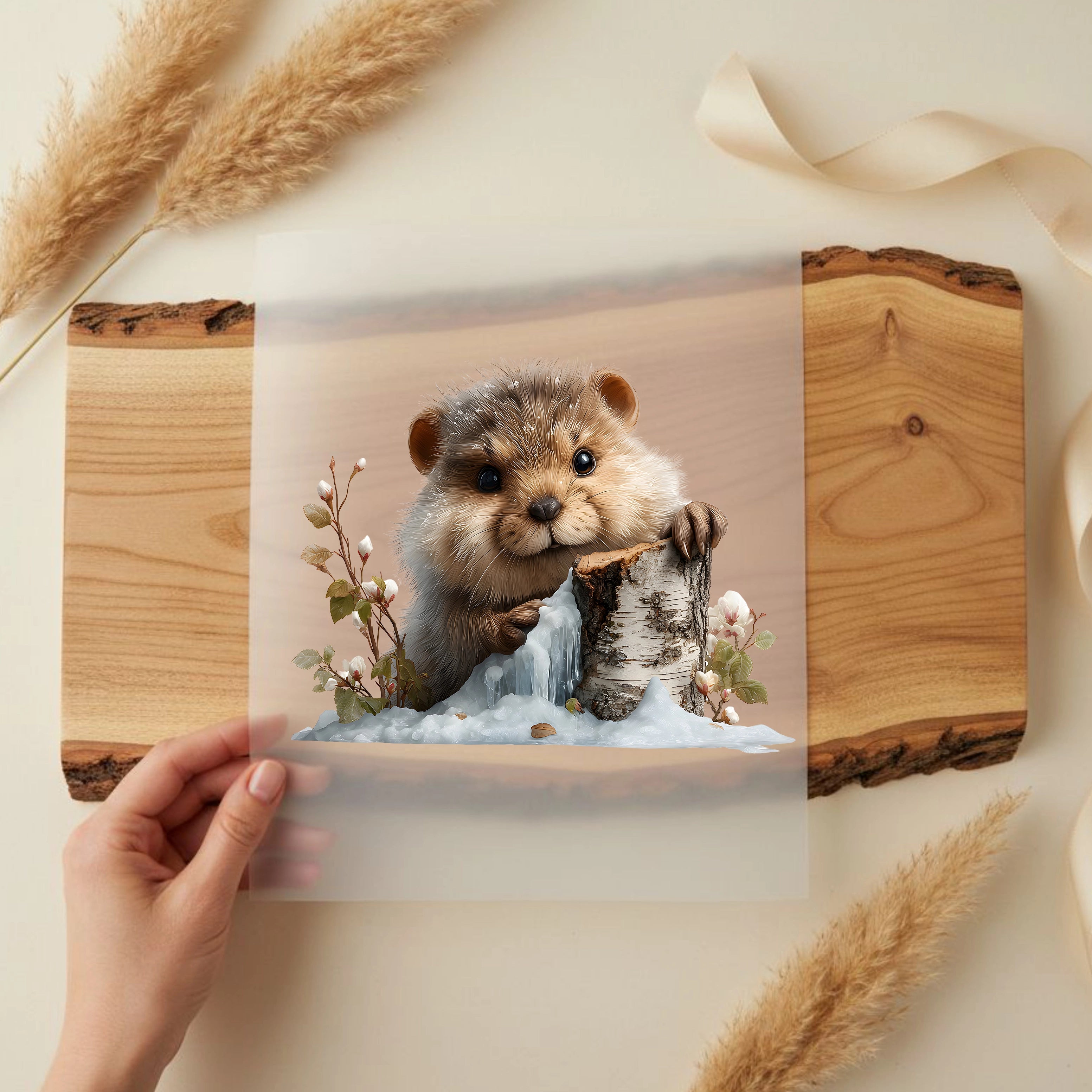 Bügelbild Otter Oskar