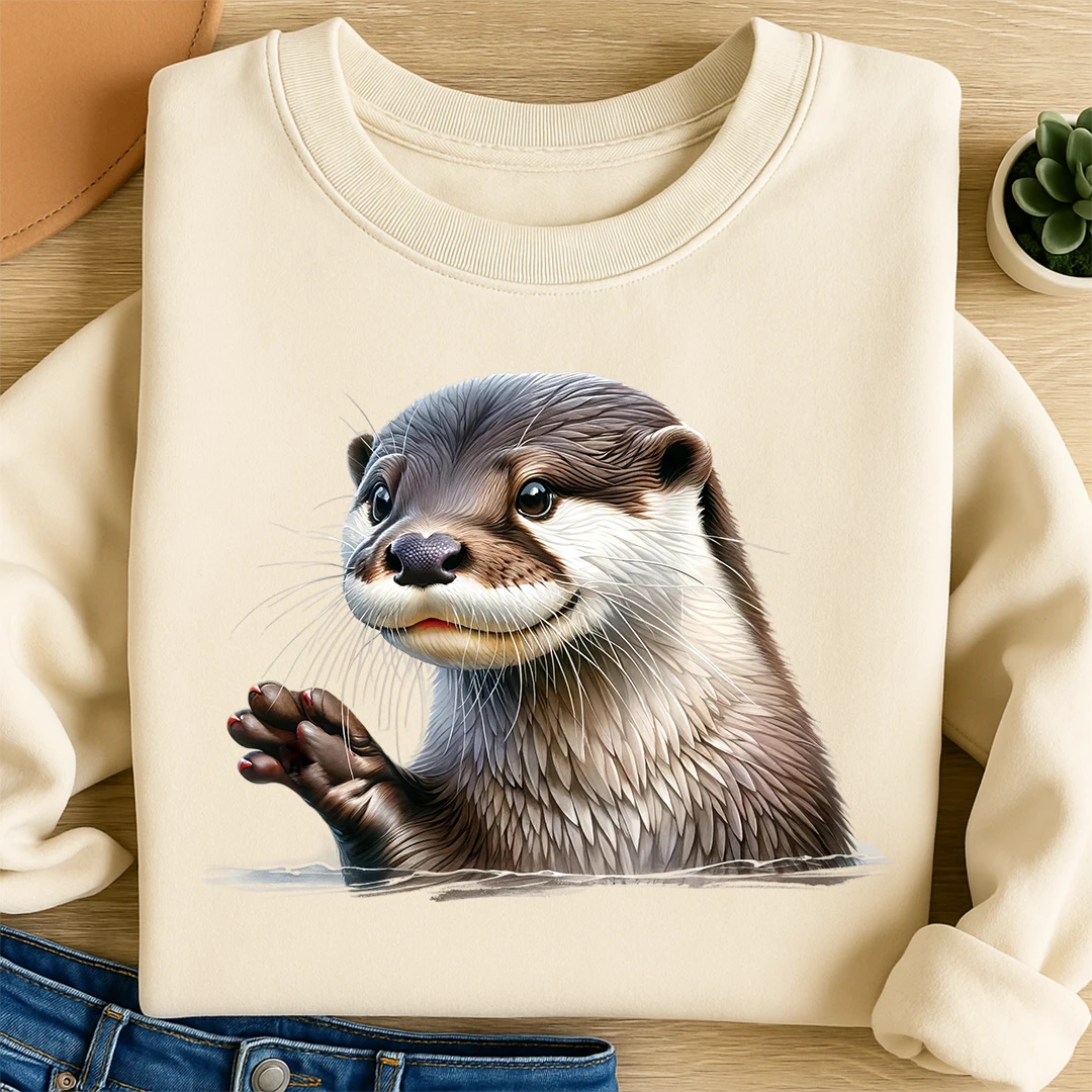 Bügelbild Otter Platschi