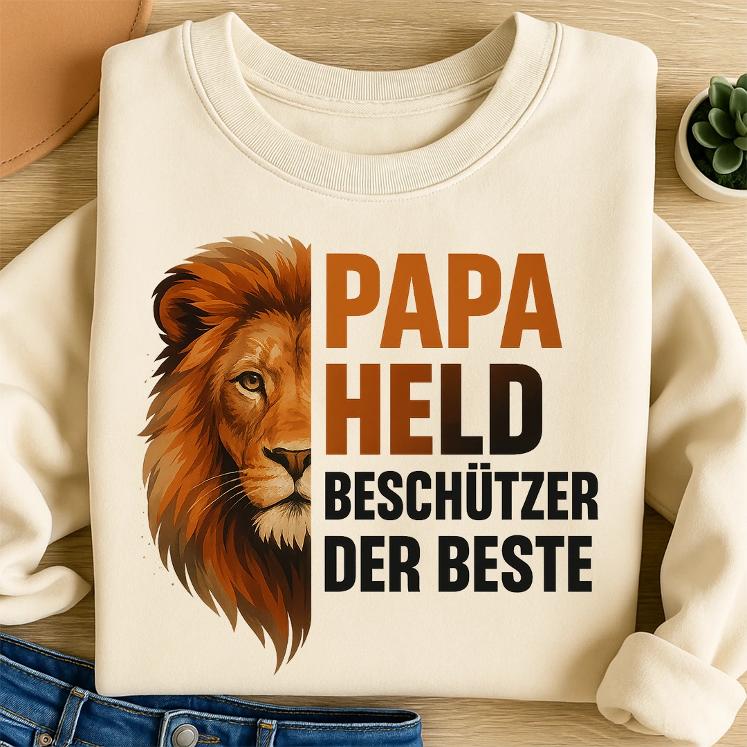 Bügelbild Papa Löwe