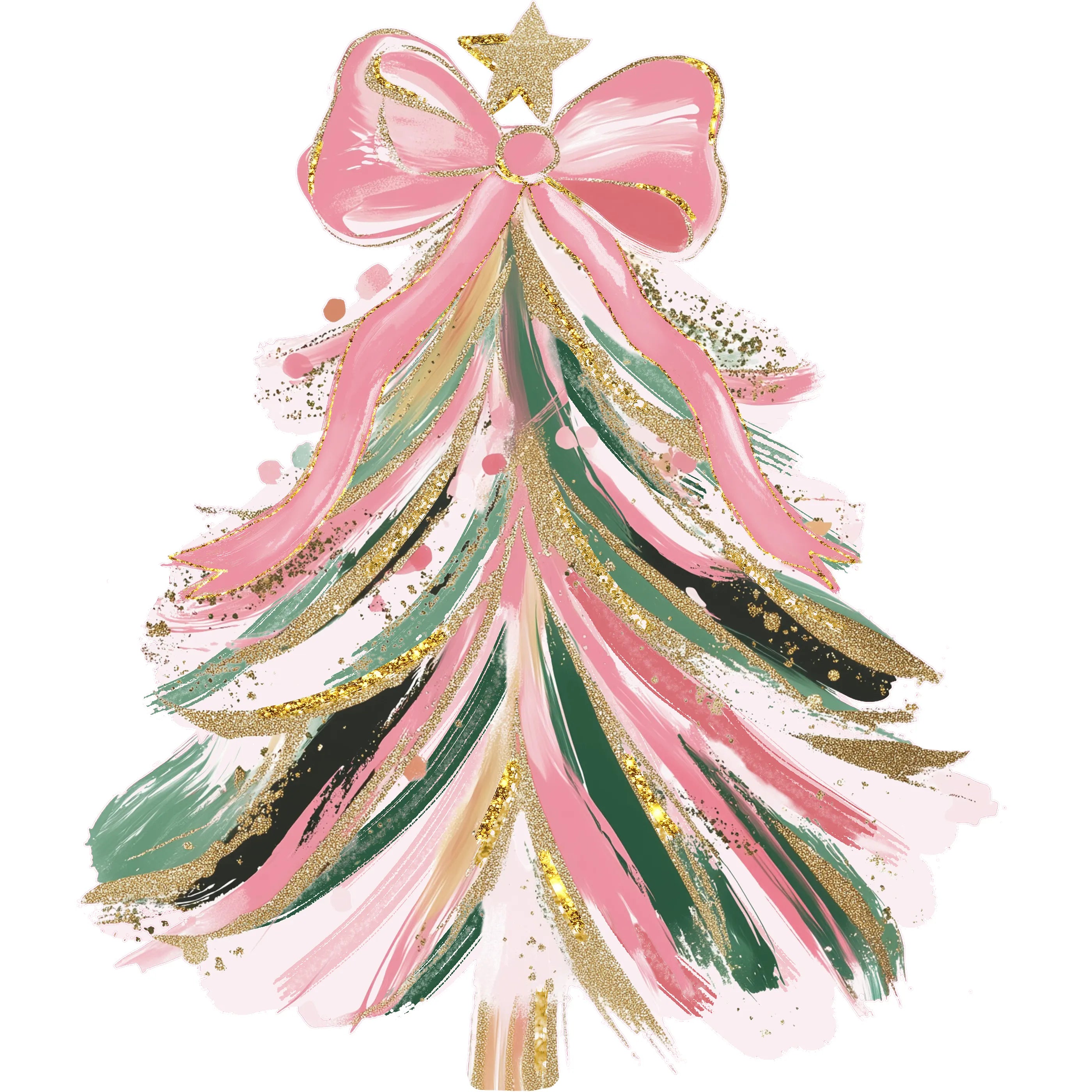 Bügelbild Pastell Zauber Tannenbaum