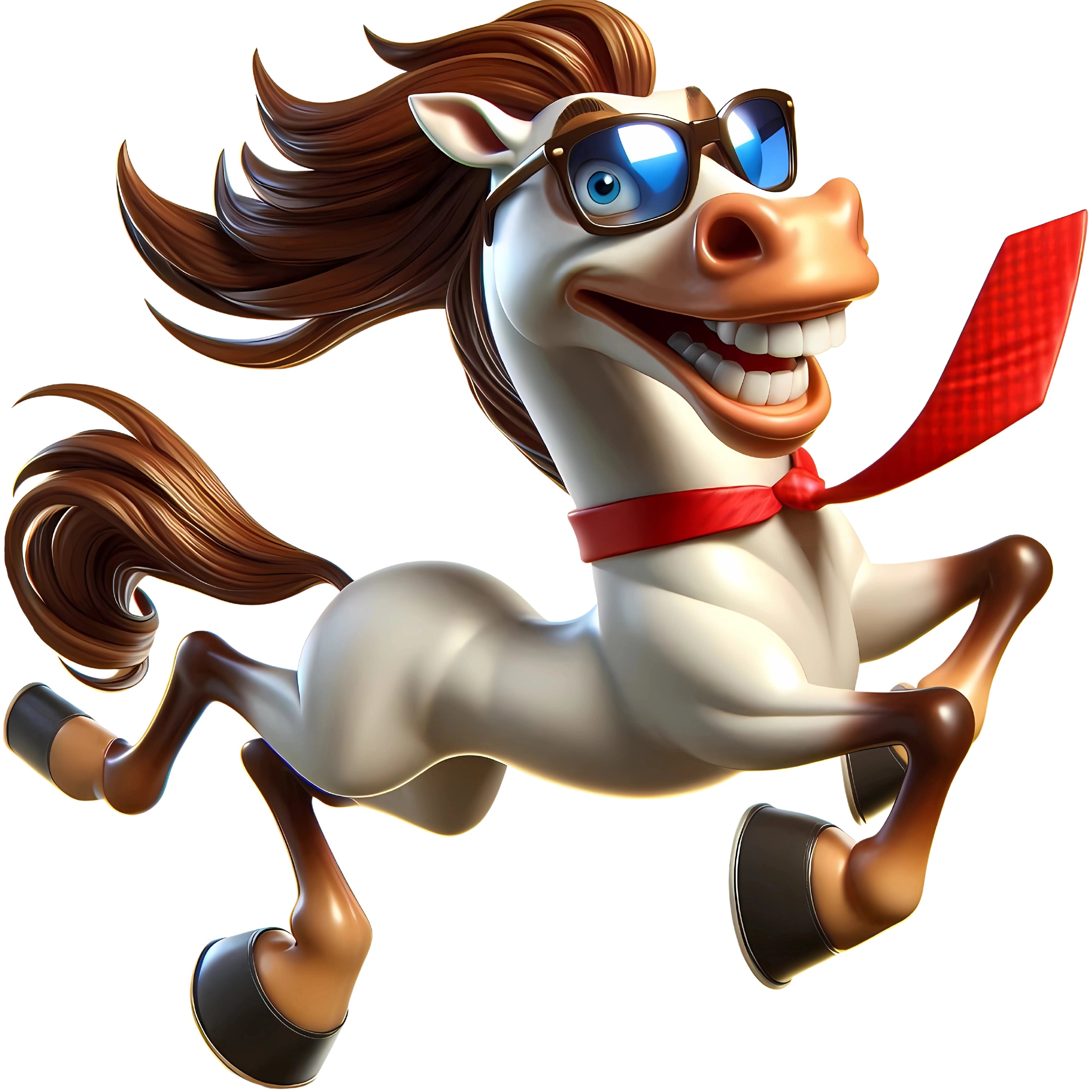 Bügelbild Pferd Smileyface