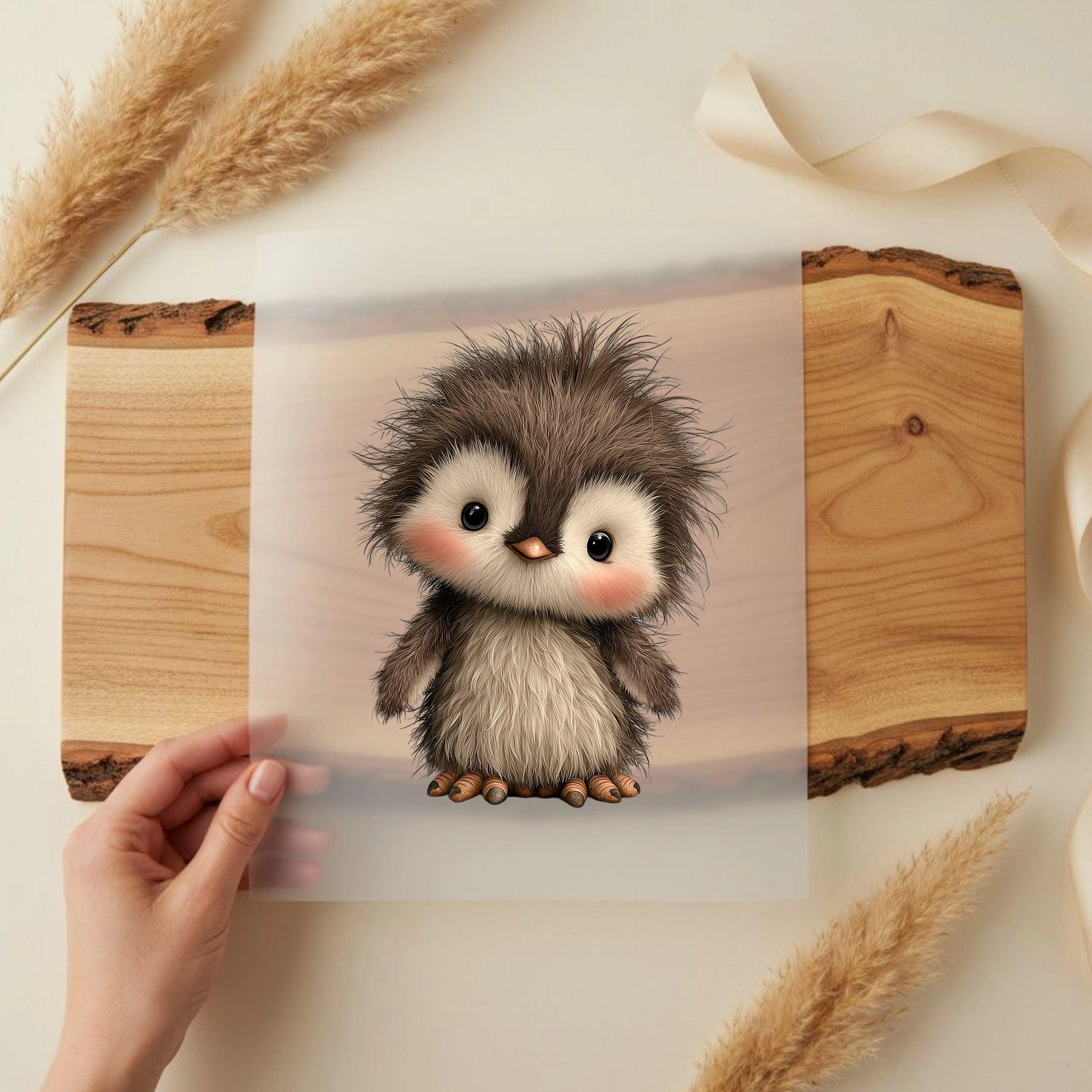 Bügelbild Pinguin Luca