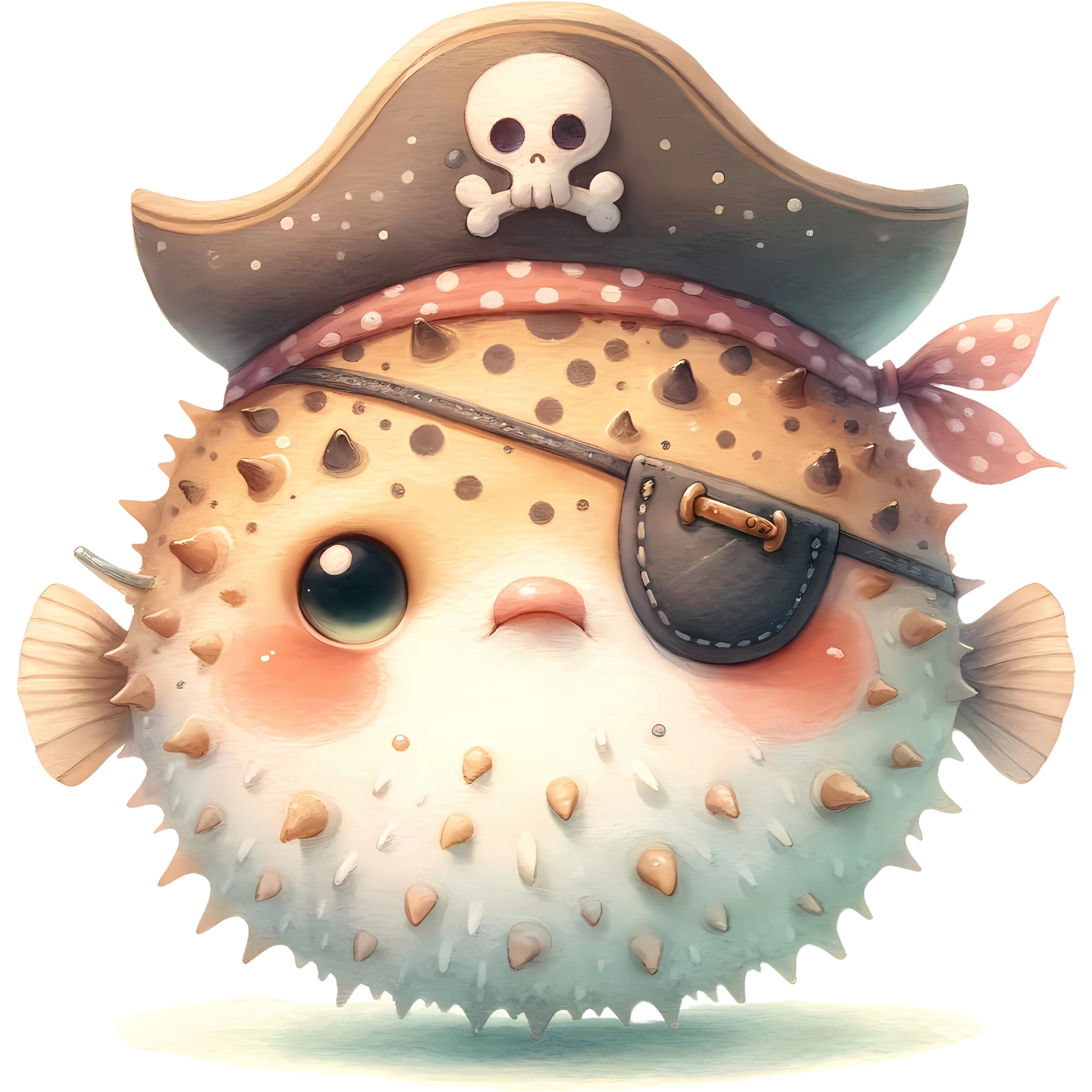 Bügelbild Pirat Katze Tomi