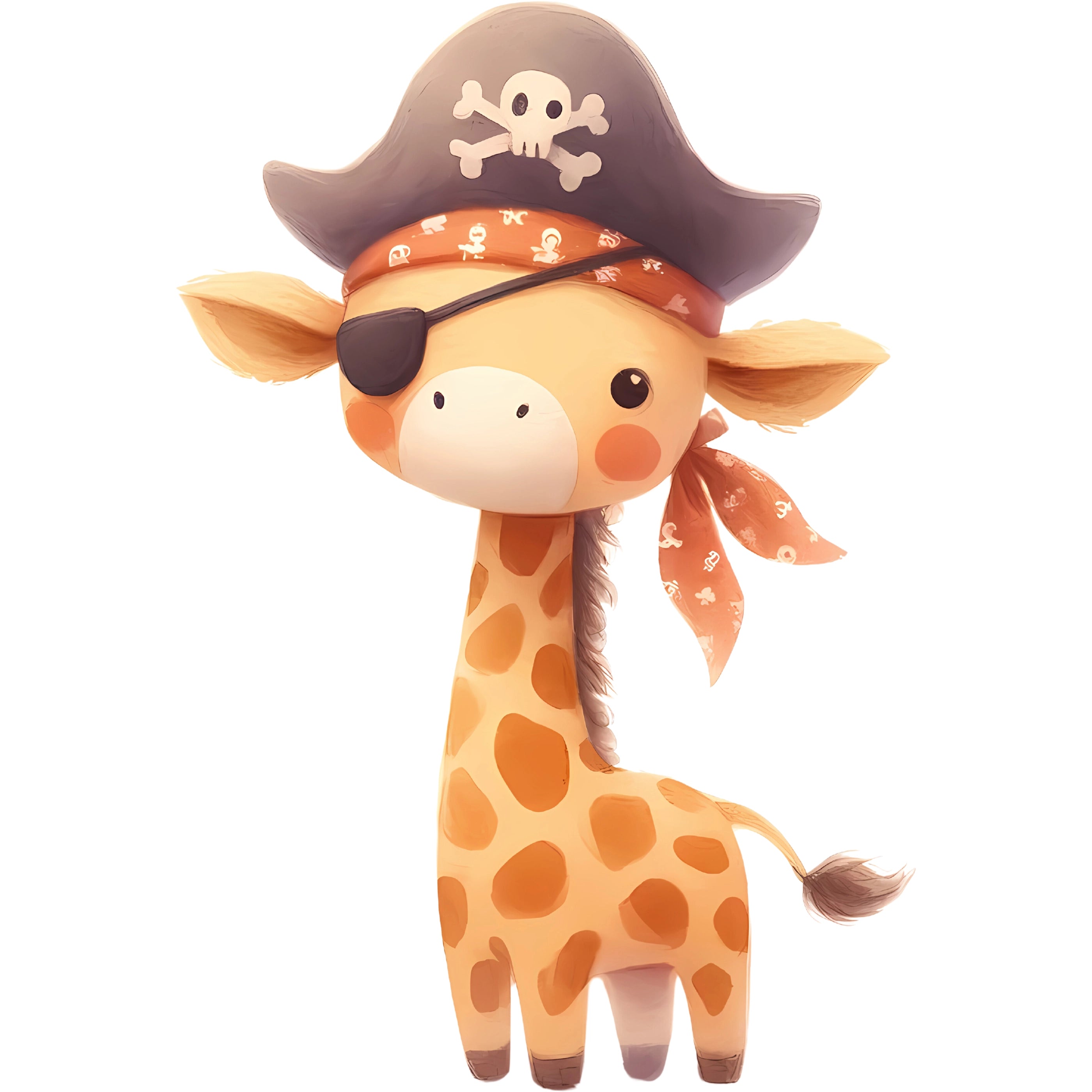 Bügelbild Pirat Giraffe