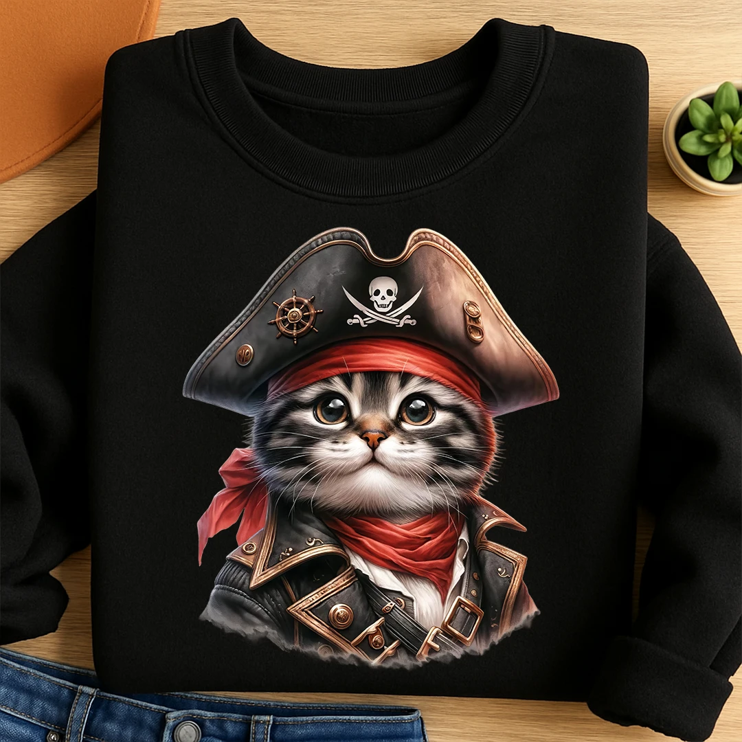 Bügelbild Piratenkatze Joe