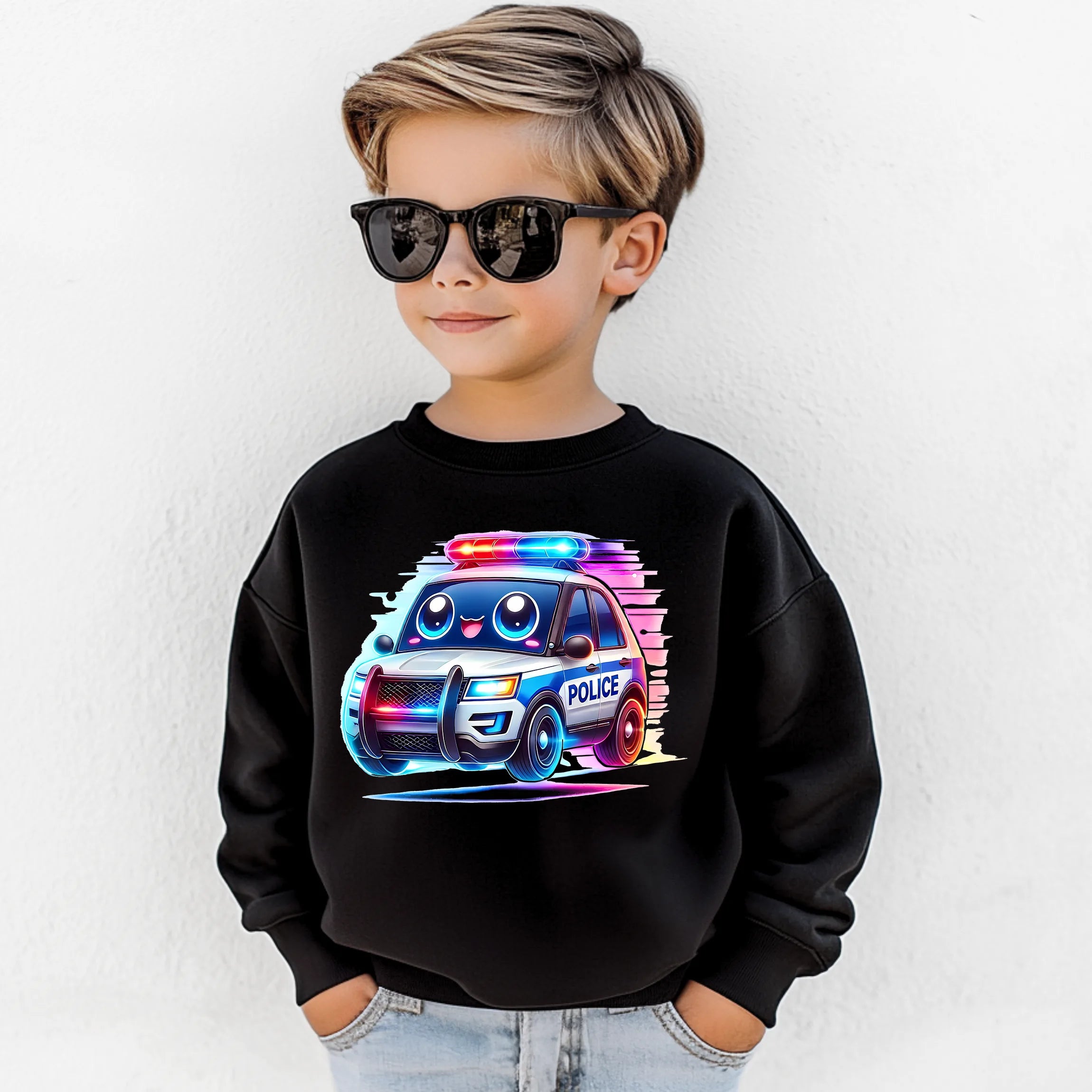 Bügelbild Polizei Streifenstar - S