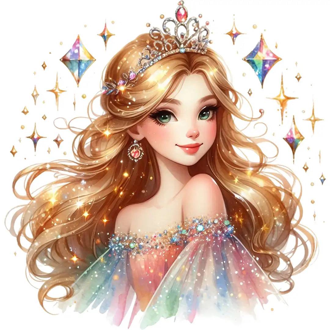Bügelbild Prinzessin Elina– Glanz der Sternennacht - S