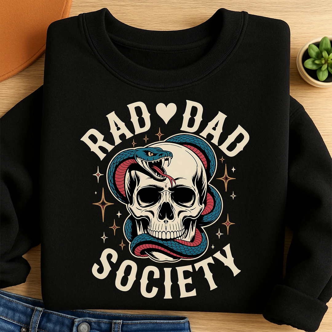 Bügelbild Rad Dad