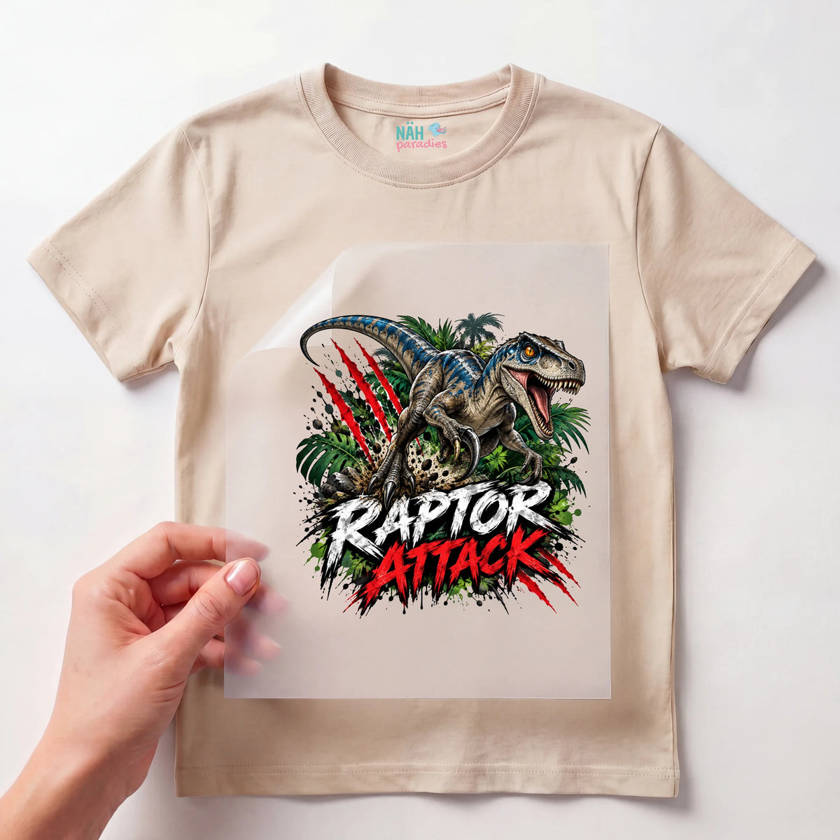 Bügelbild Raptor Attack