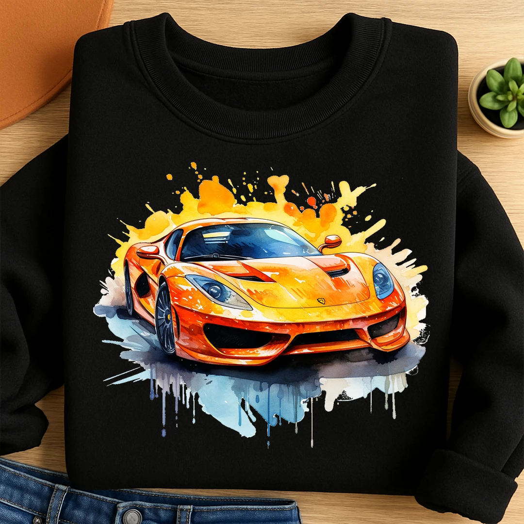 Bügelbild Rennauto