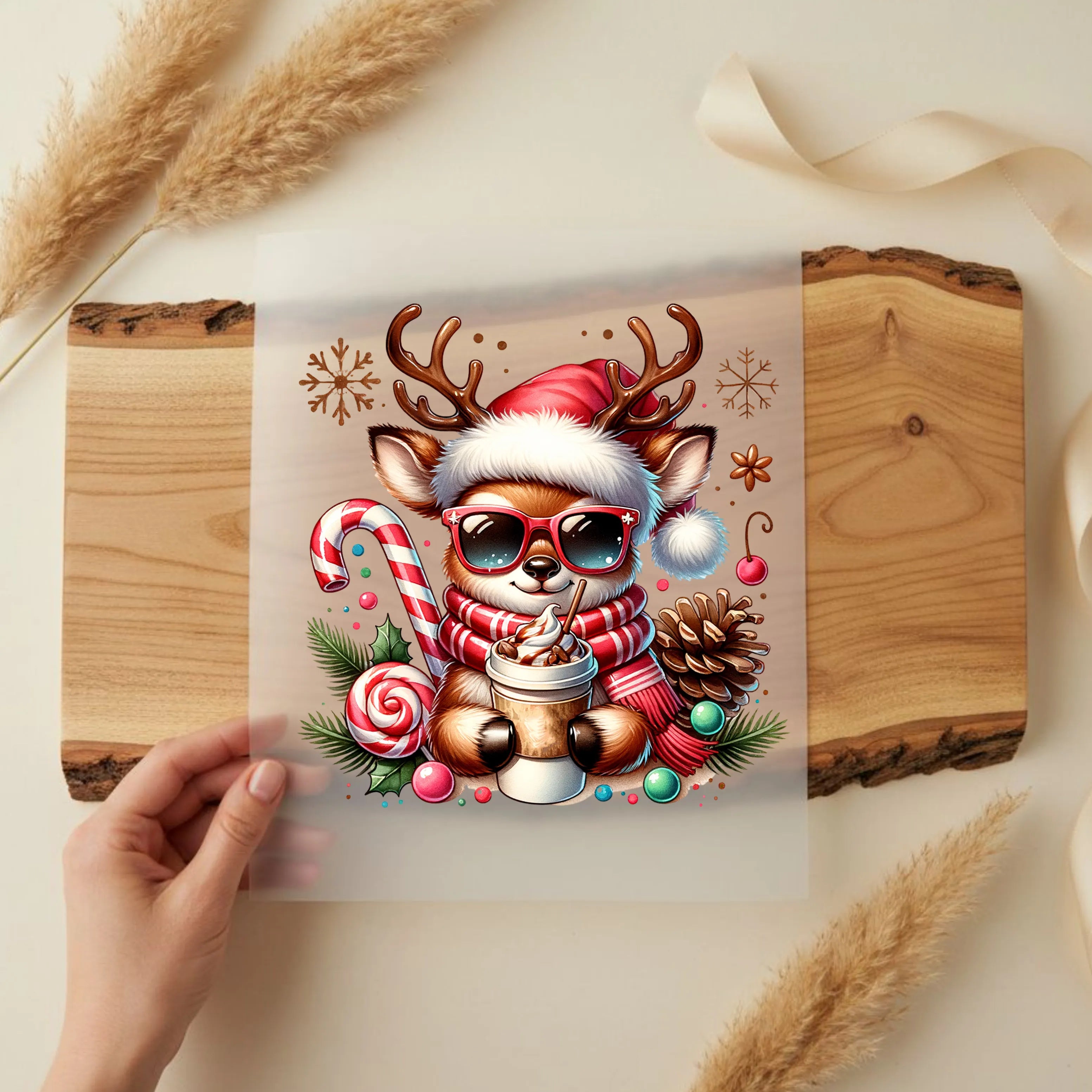 Bügelbild Rentier Kakaozeit