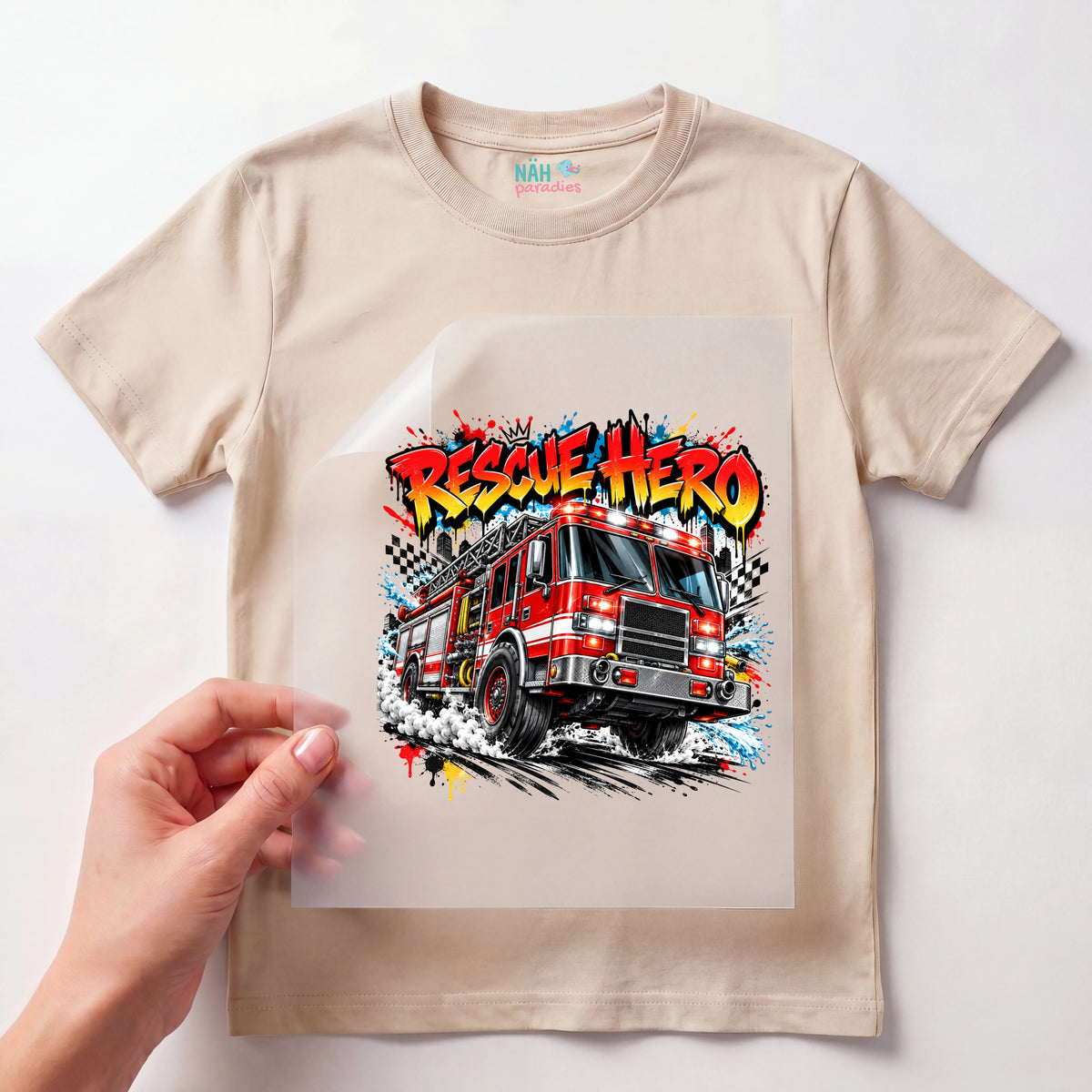 Bügelbild Rescue Hero