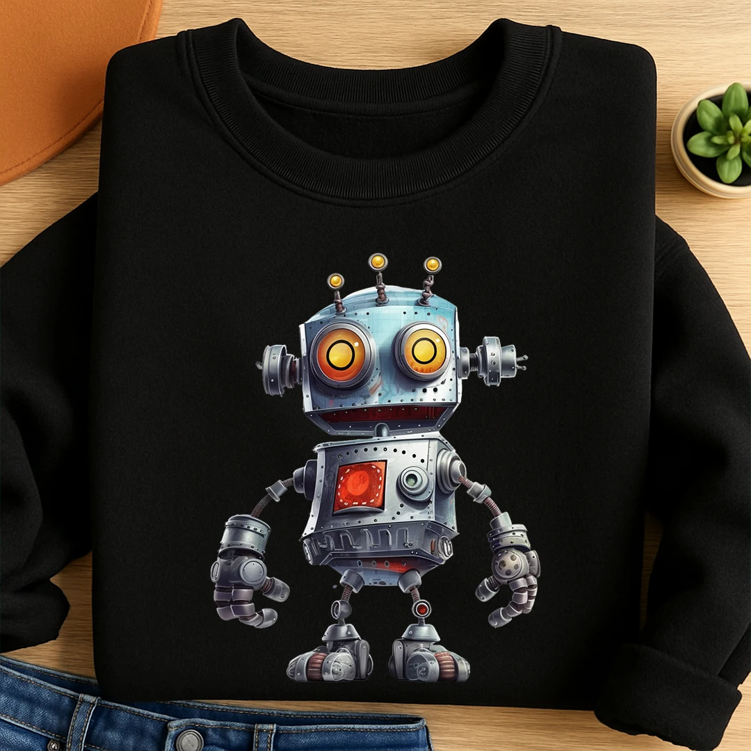 Bügelbild Roboter Robi