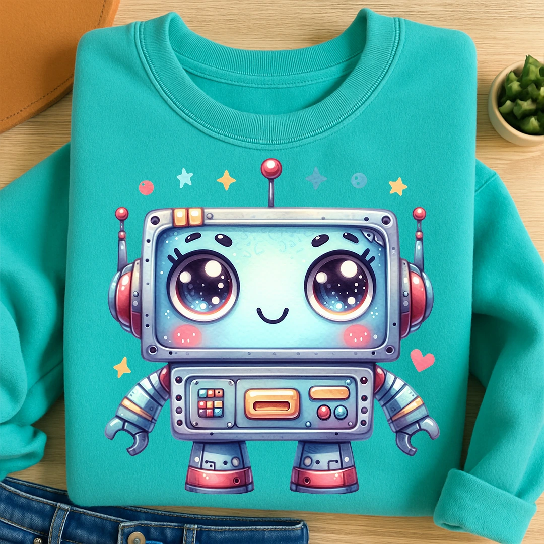 Bügelbild Roboter Zukunftsheld