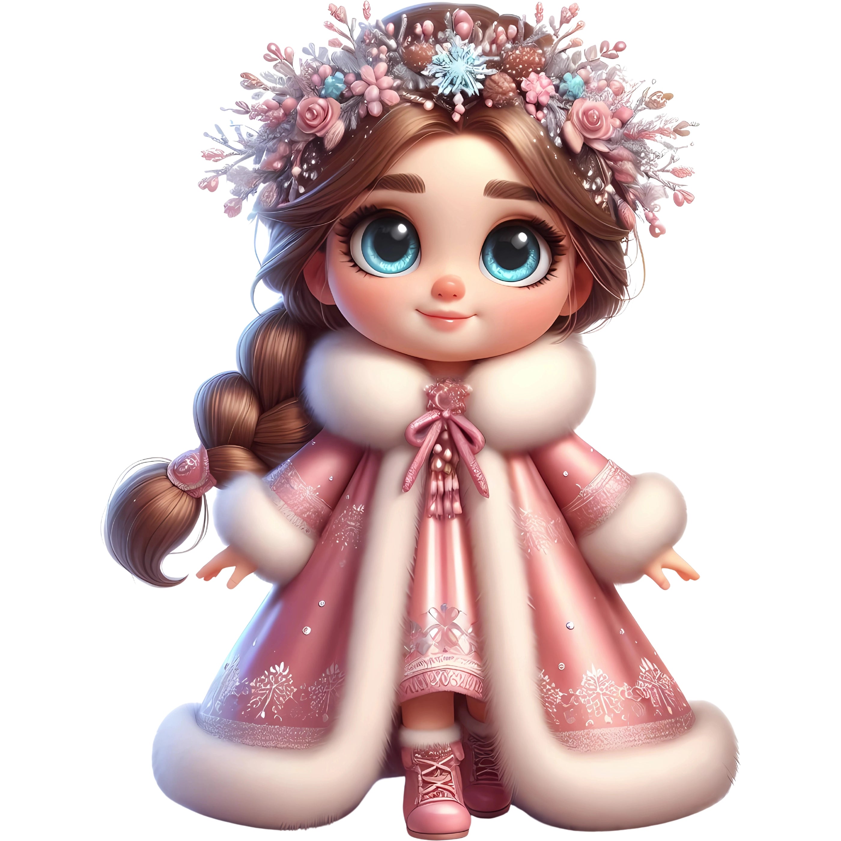 Bügelbild Rosane Winter Prinzessin