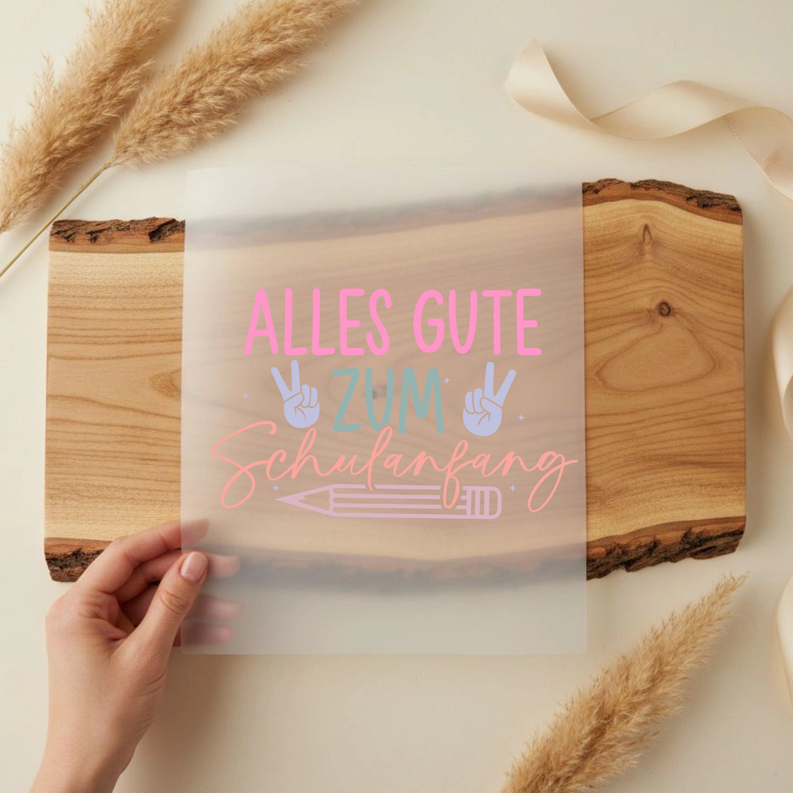 Bügelbild Alles gute zum Schulanfang
