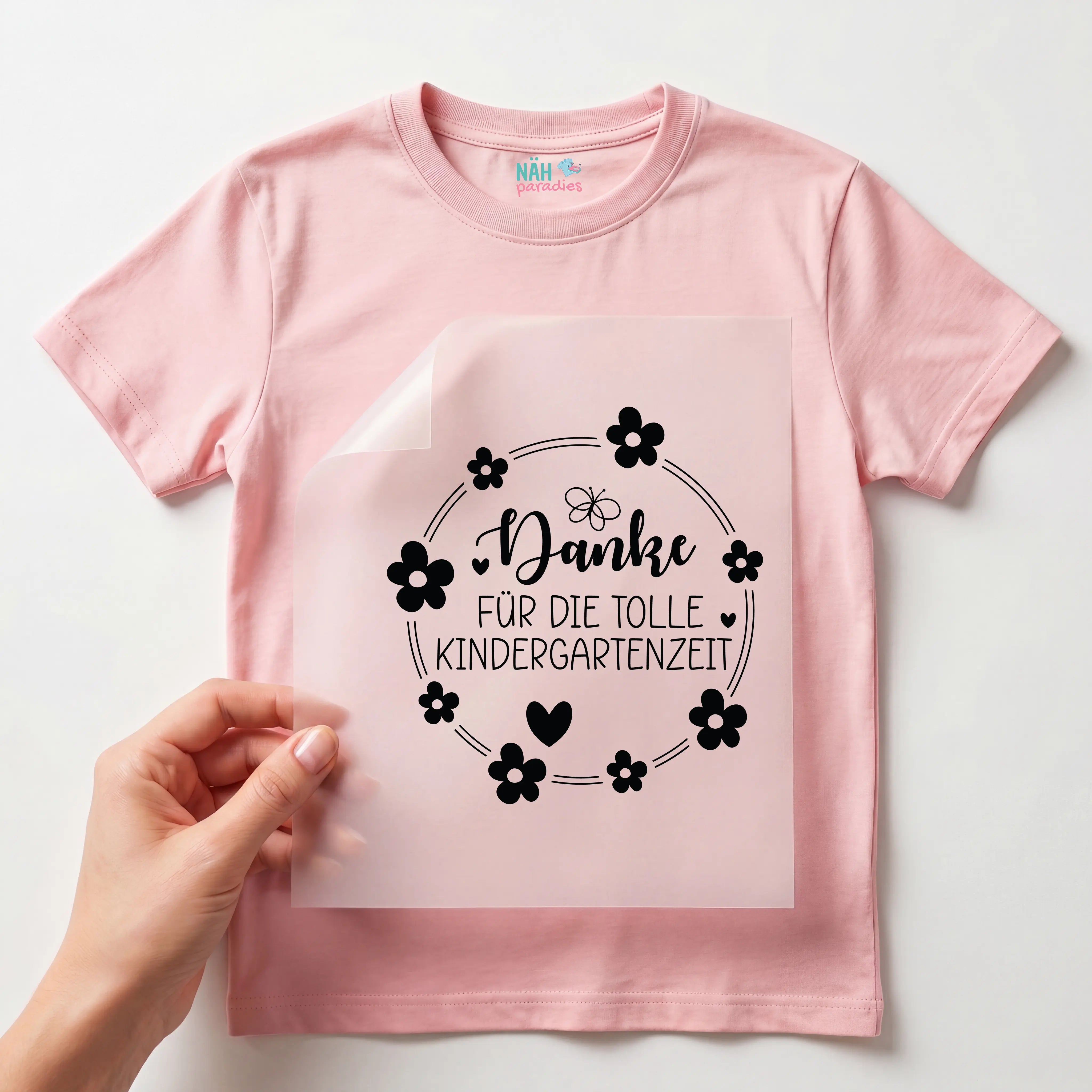 Bügelbild Danke Kindergartenzeit