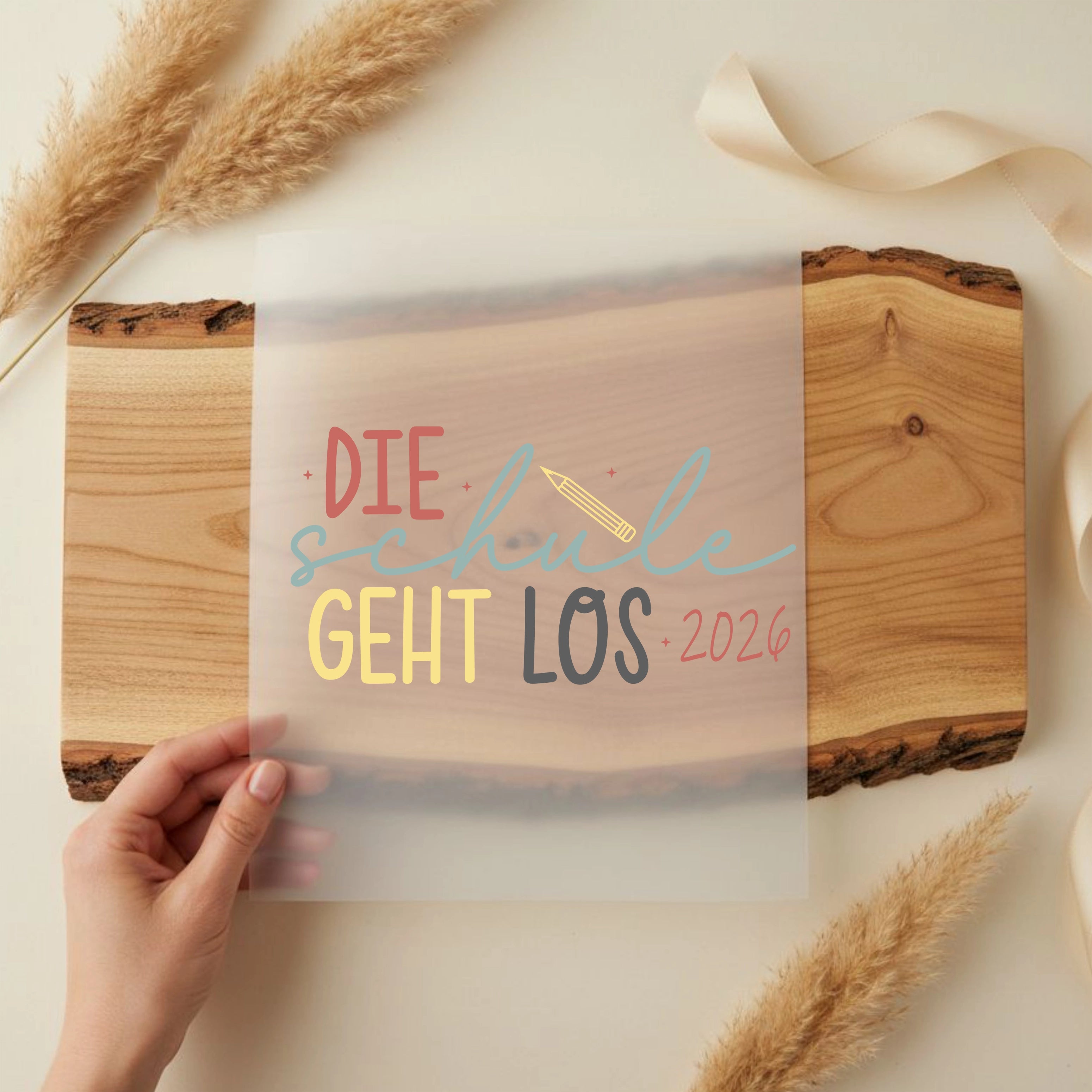 Bügelbild Die Schule geht los