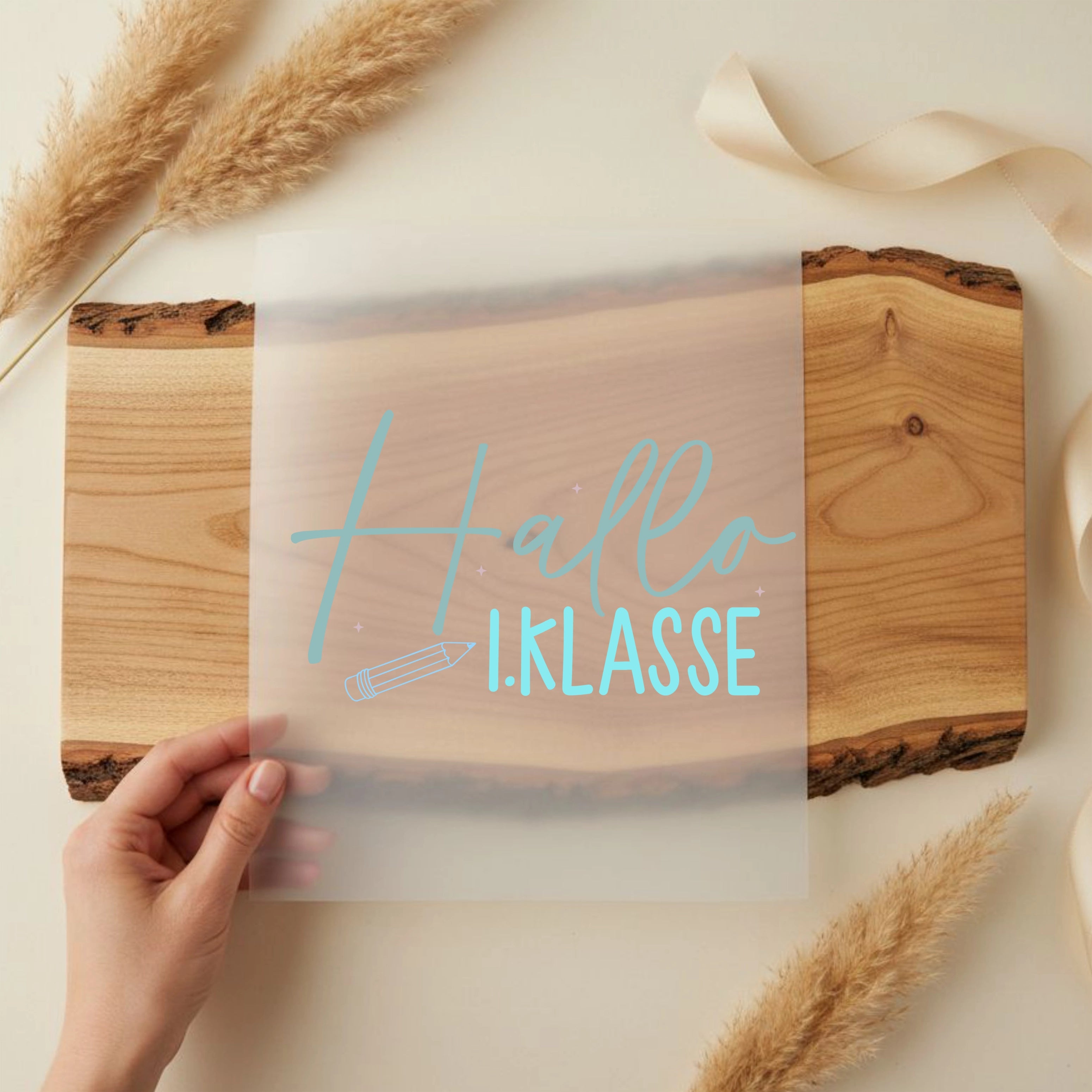 Bügelbild Hallo 1. Klasse
