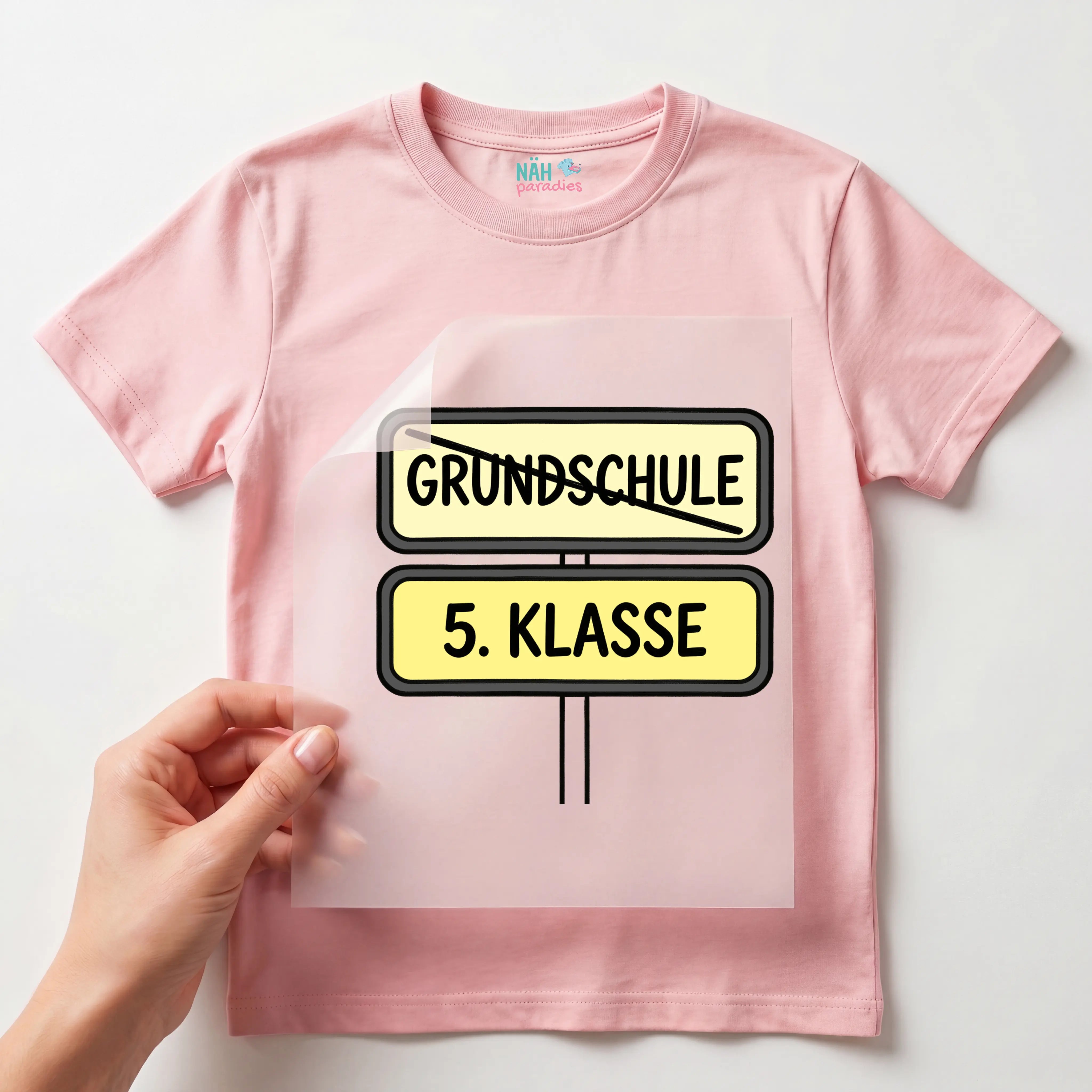 Bügelbild Neue Schule 5. Klasse Wegweiser