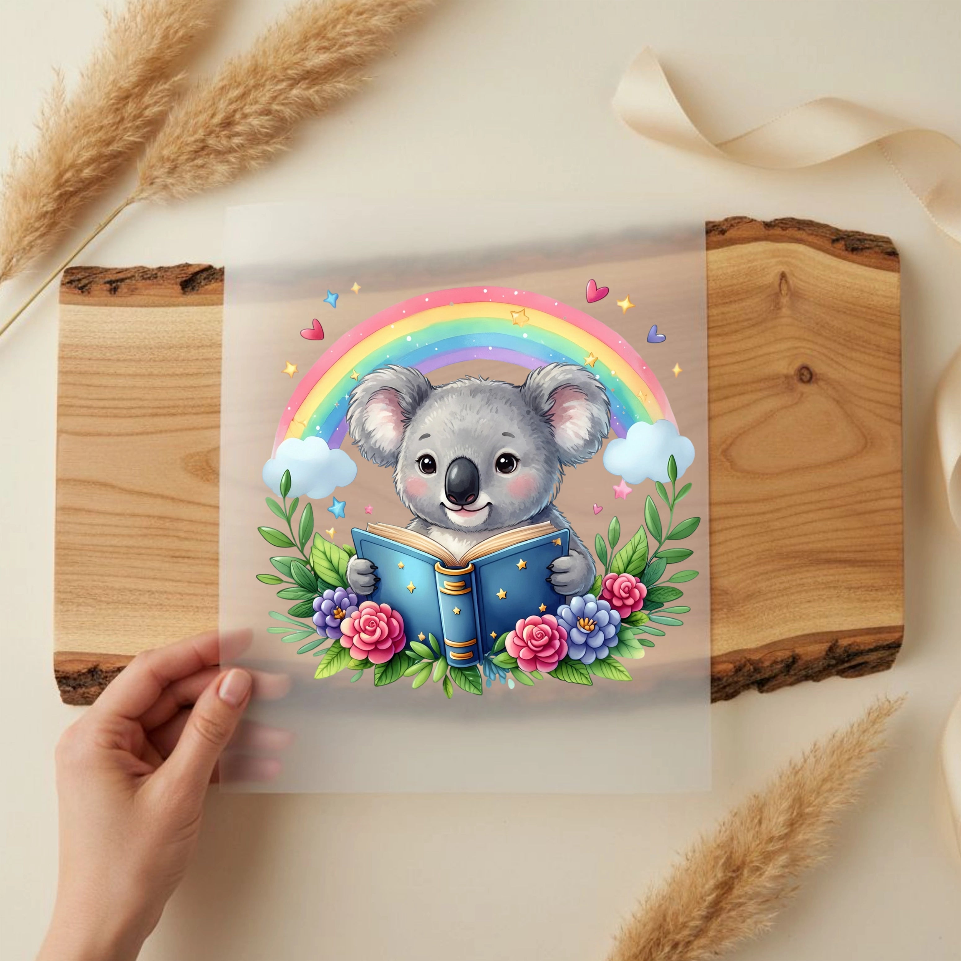 Bügelbild Regenbogenleser Koala