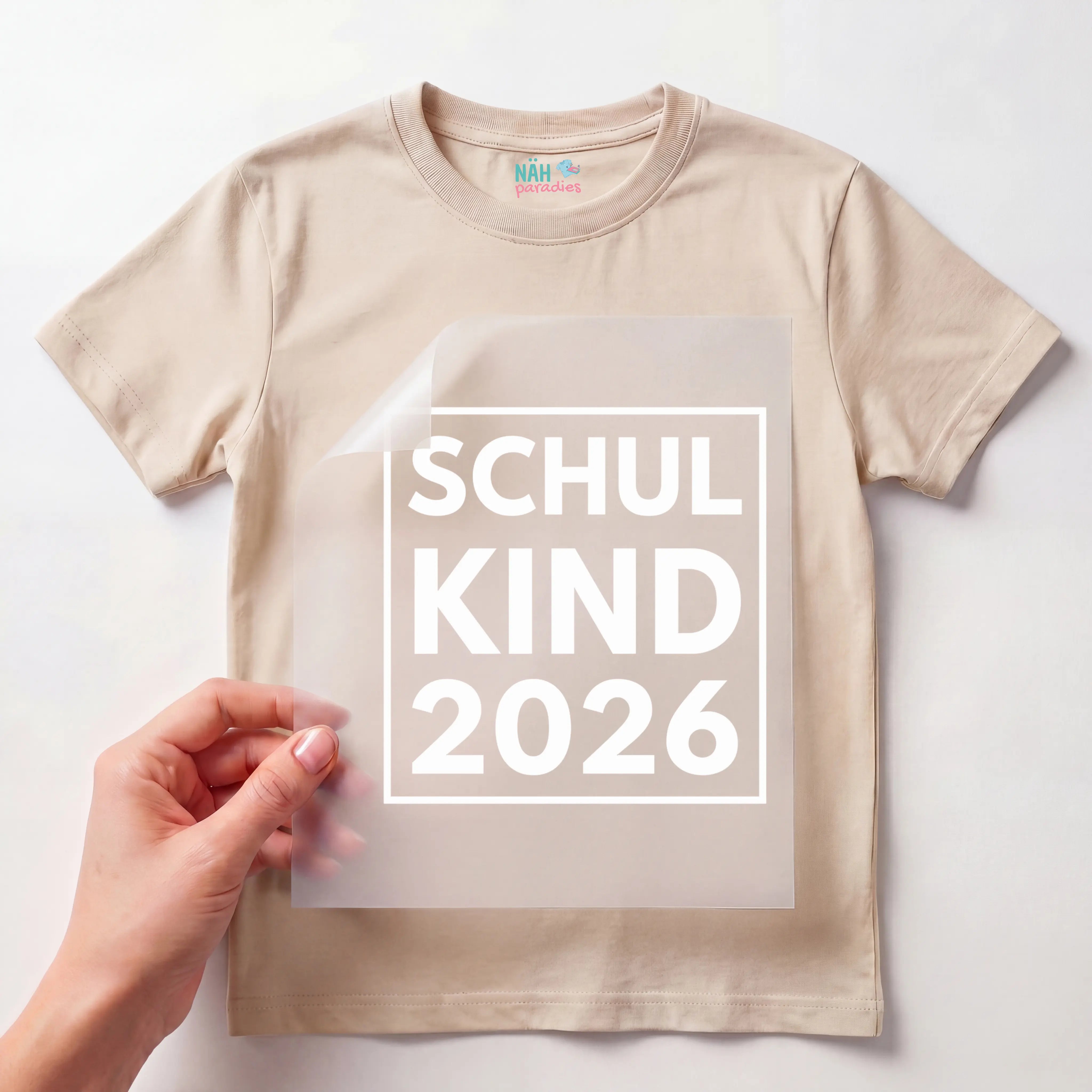 Bügelbild Schulkind 2026 Quadratisch