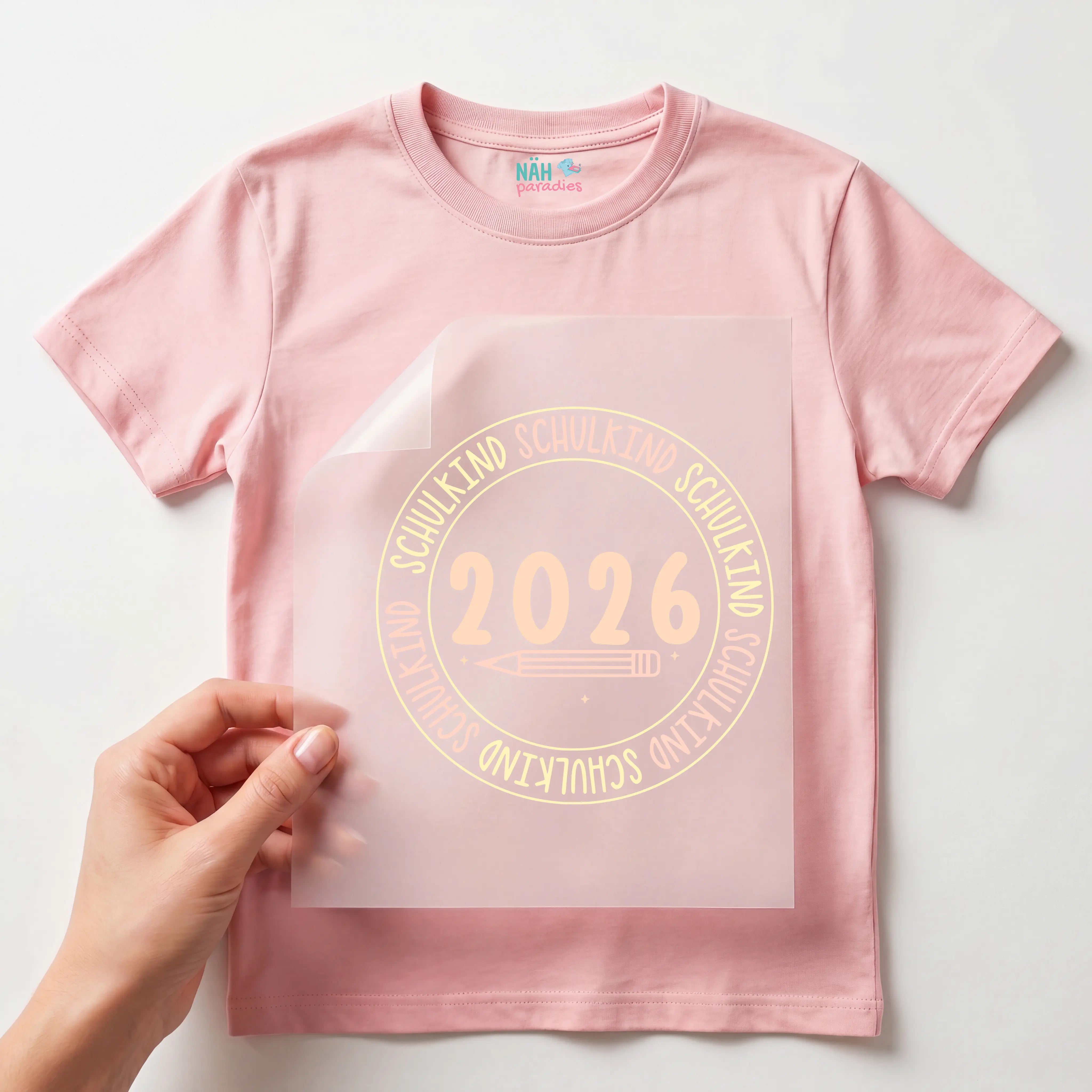 Bügelbild Schulkind Kreis 2026