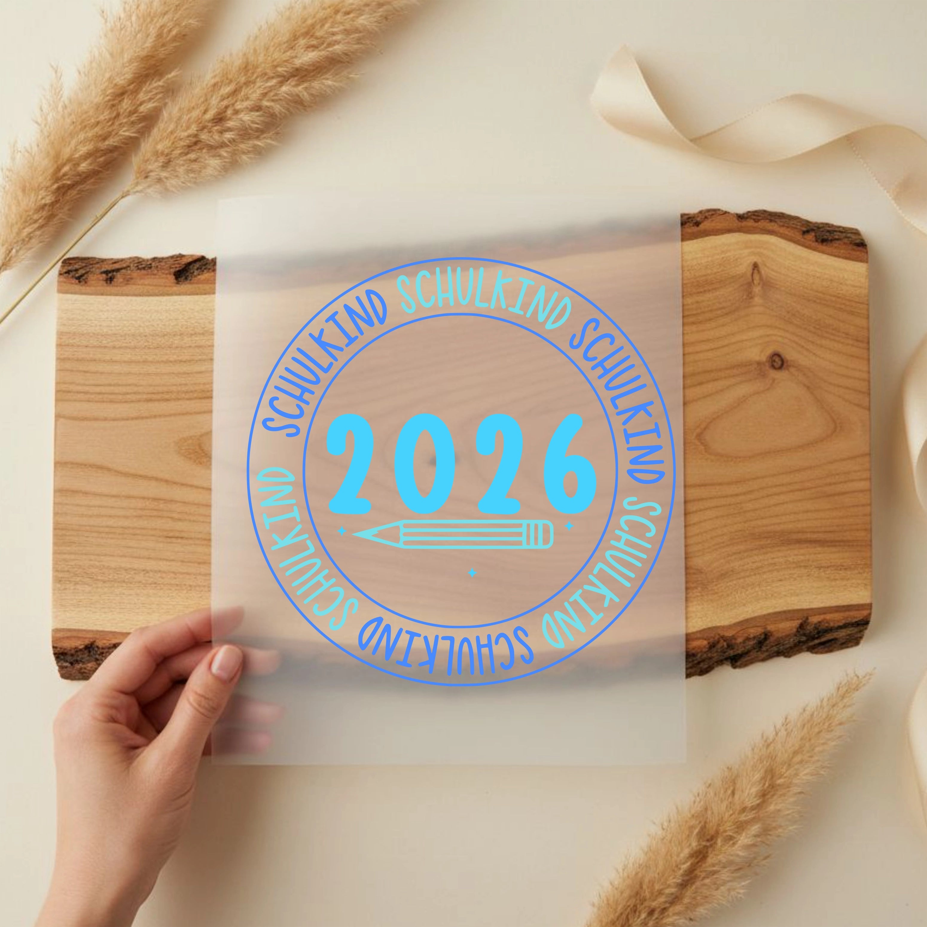 Bügelbild Schulkind Kreis 2026