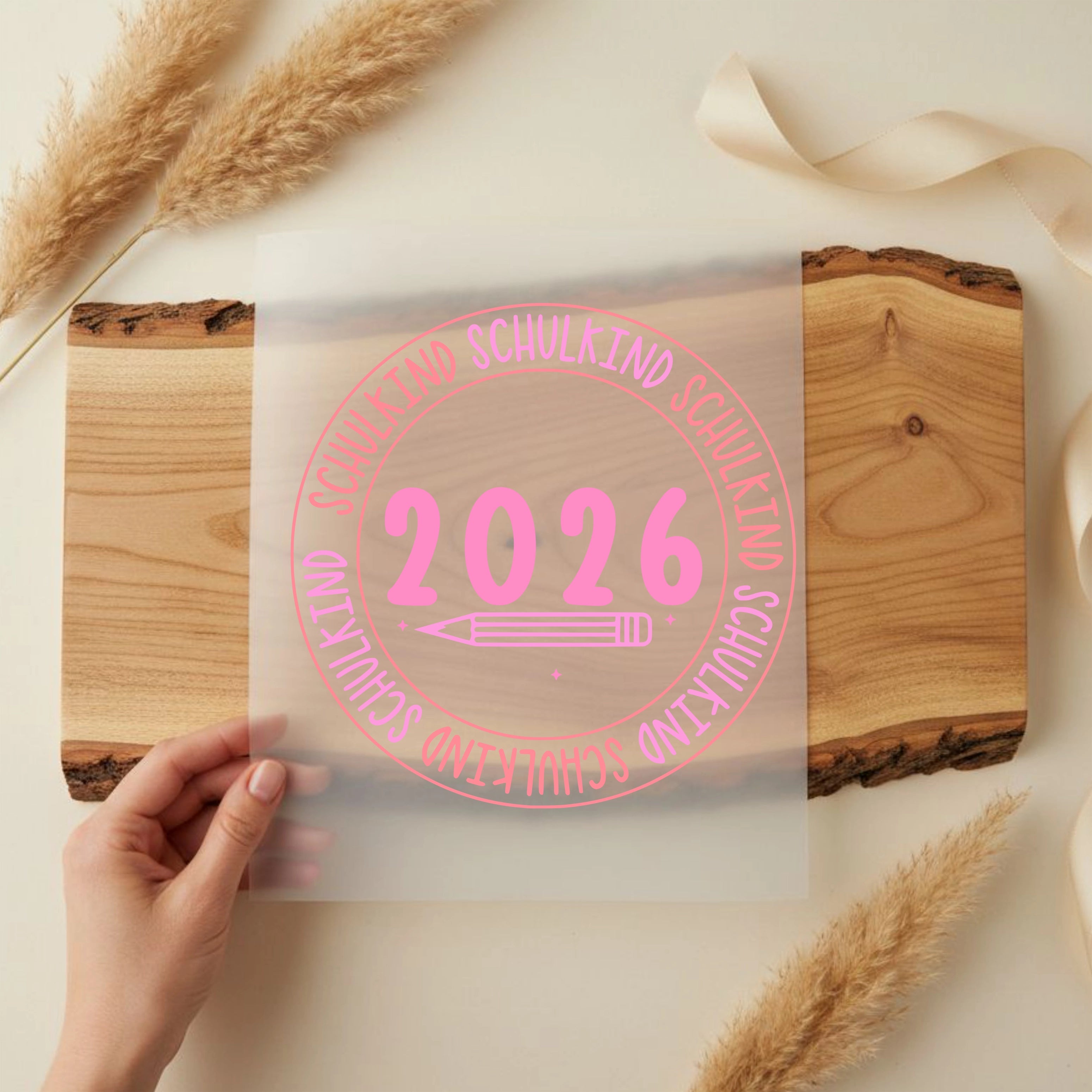 Bügelbild Schulkind Kreis 2026