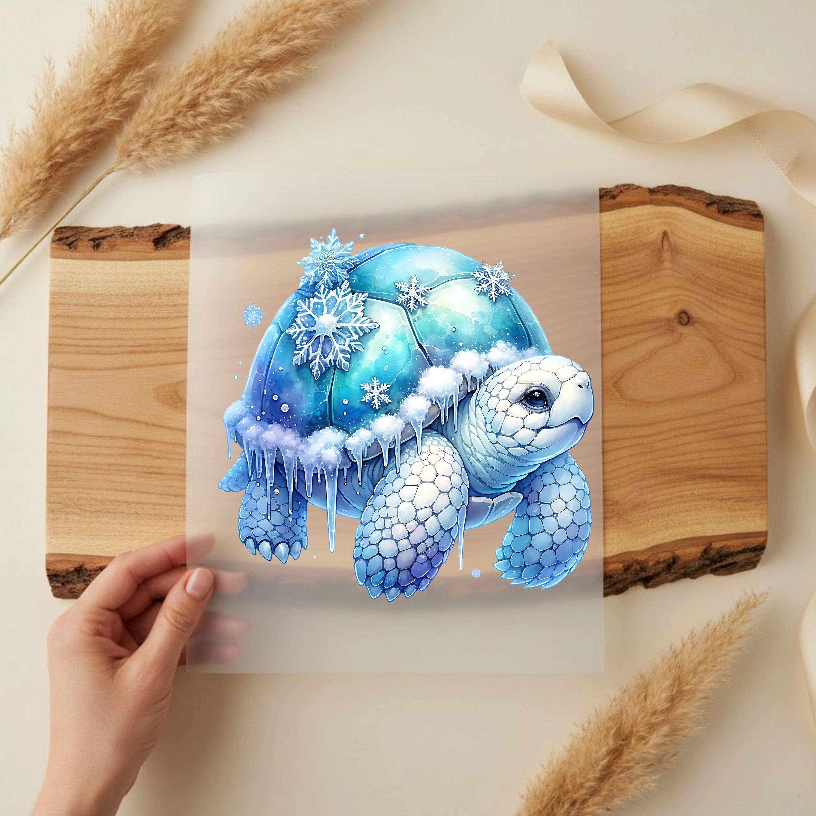 Bügelbild Schildkröte Frostpanzer