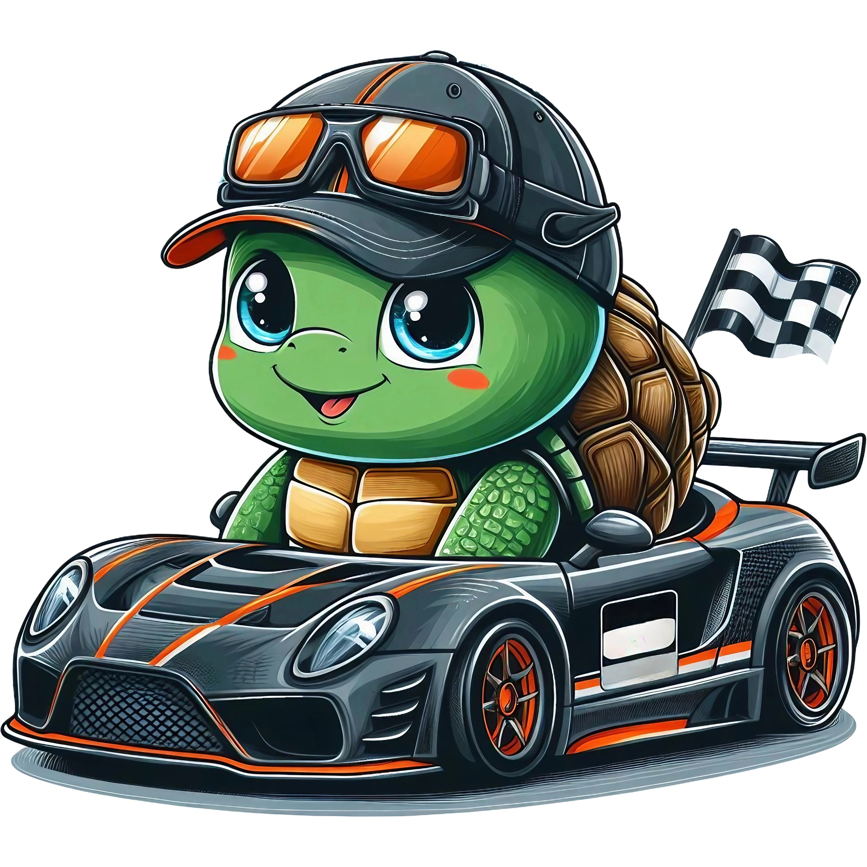 Bügelbild Schildkröte Turbo