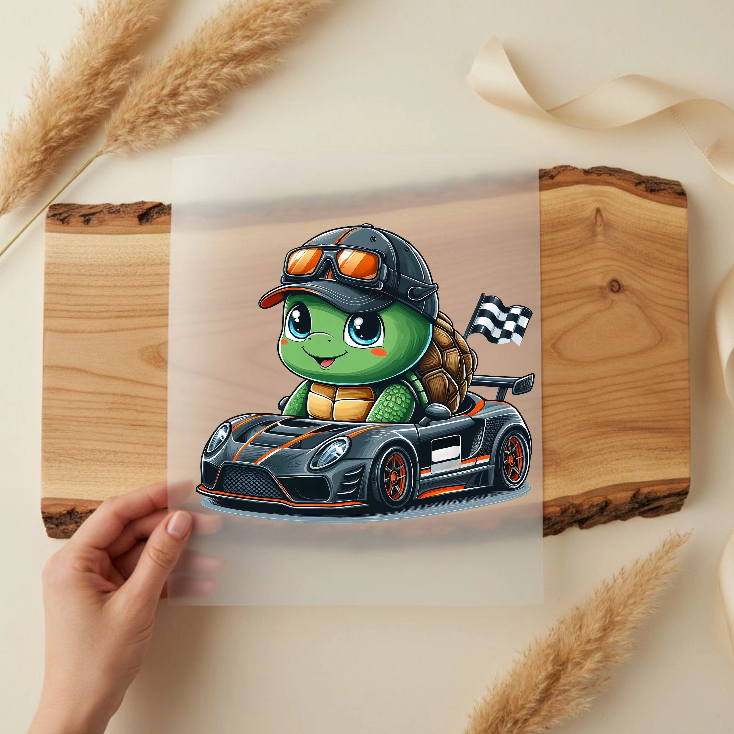 Bügelbild Schildkröte Turbo