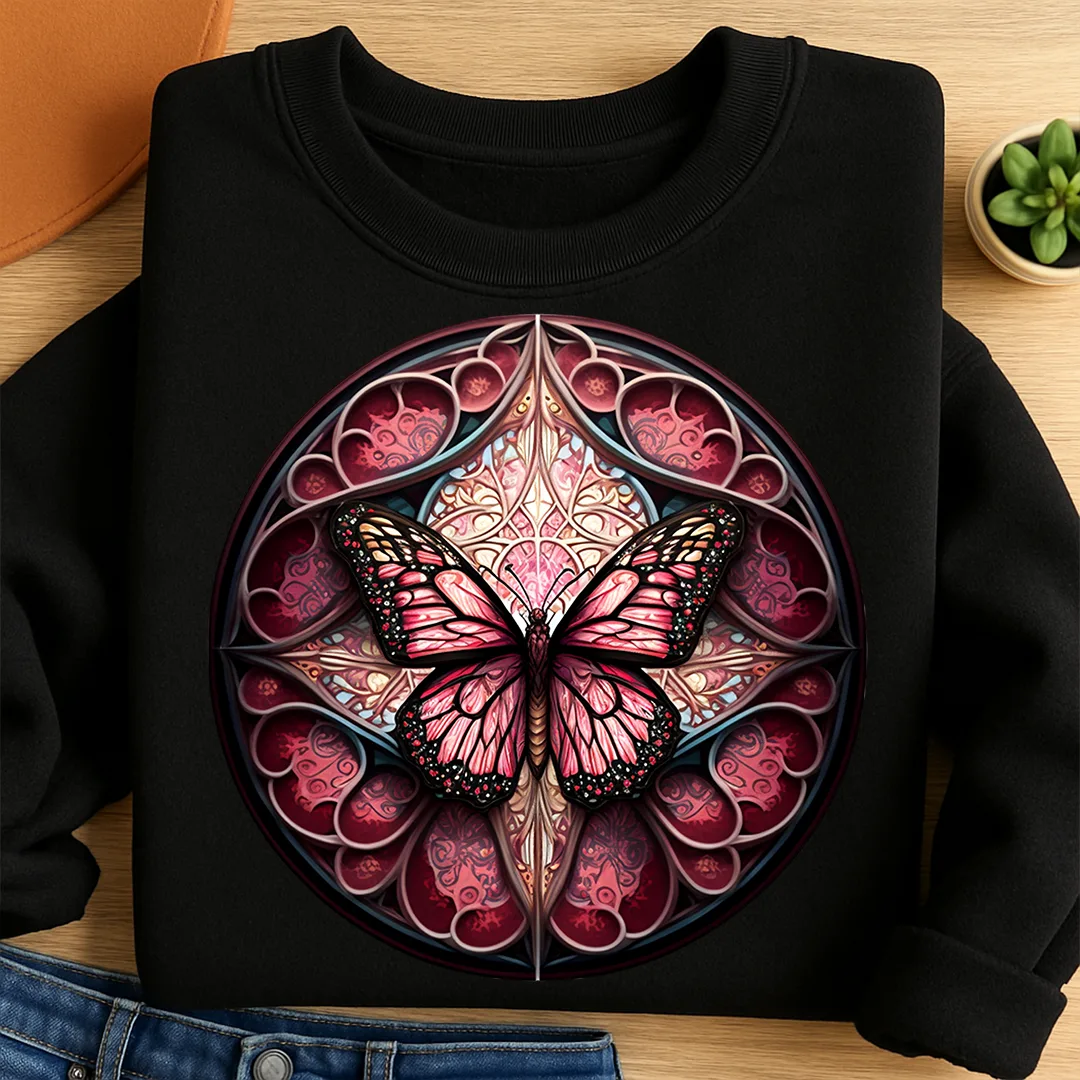 Bügelbild Schmetterling Echo